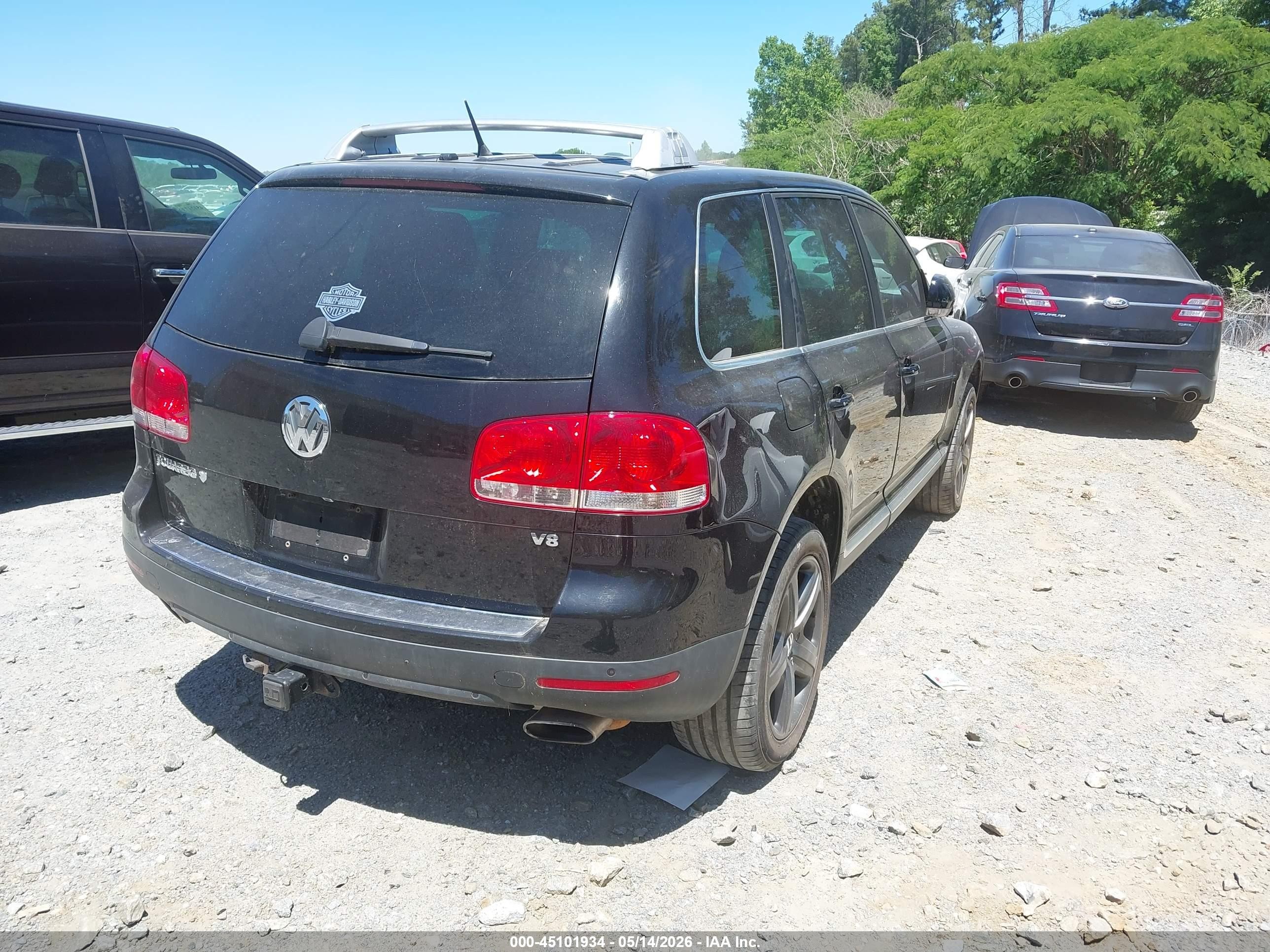 2006 Volkswagen Touareg V8 Black vin: WVGZM77L96D031457