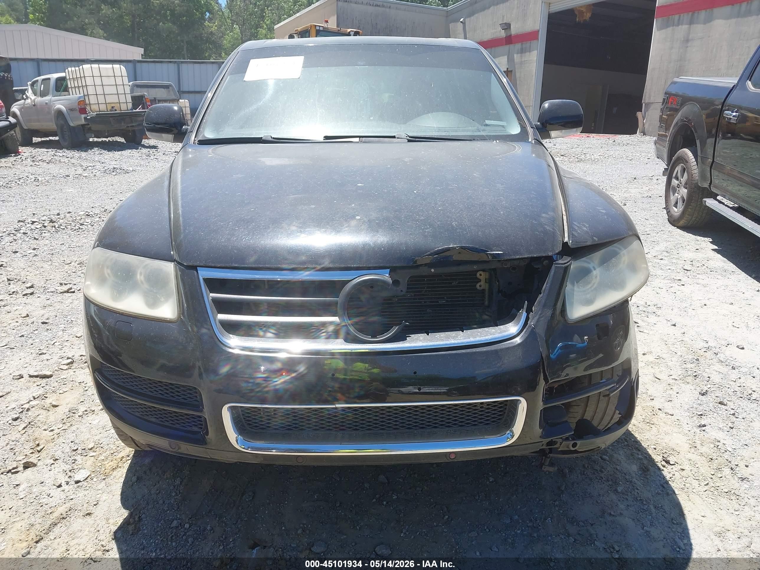 2006 Volkswagen Touareg V8 Black vin: WVGZM77L96D031457