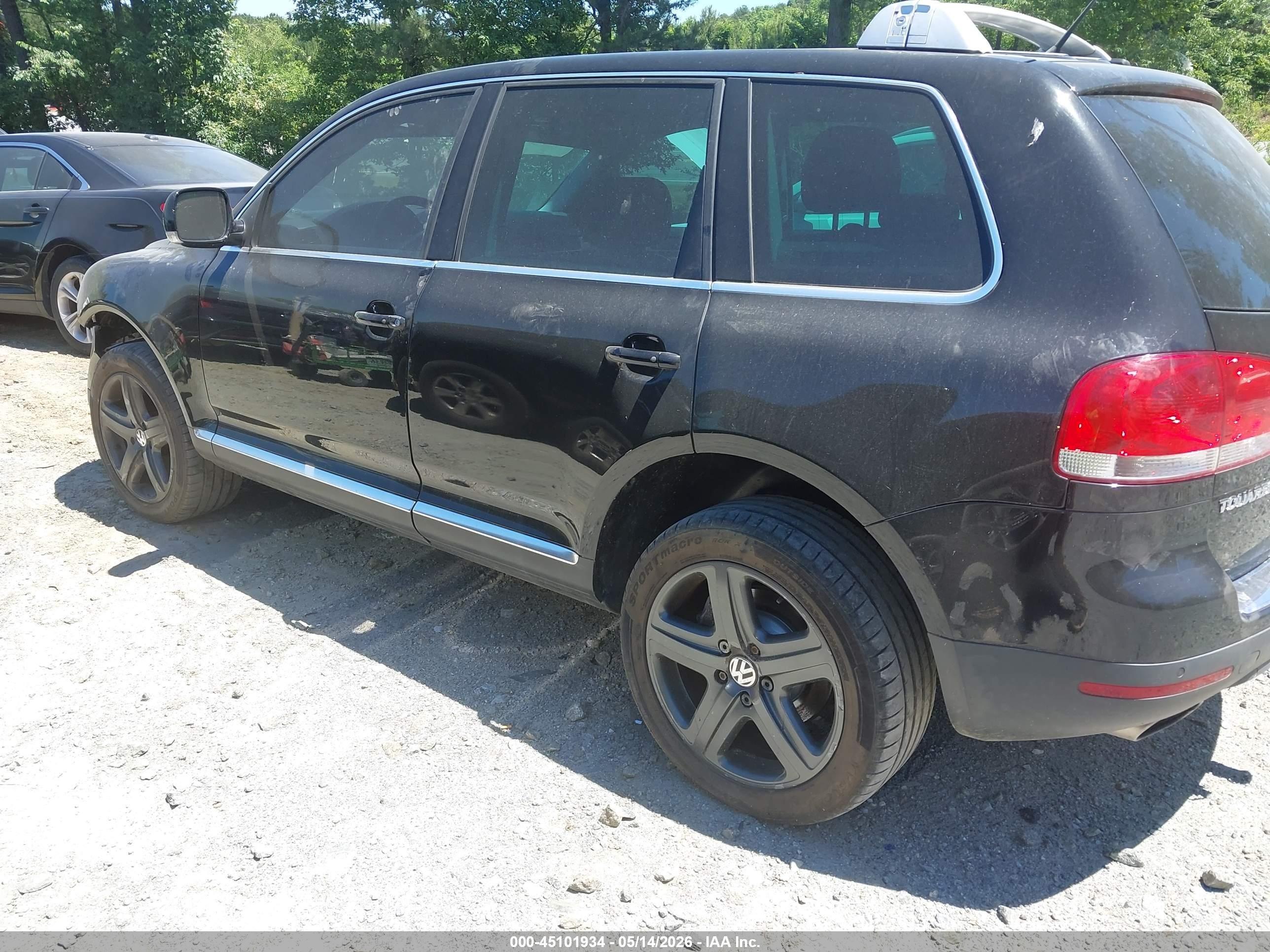 2006 Volkswagen Touareg V8 Black vin: WVGZM77L96D031457