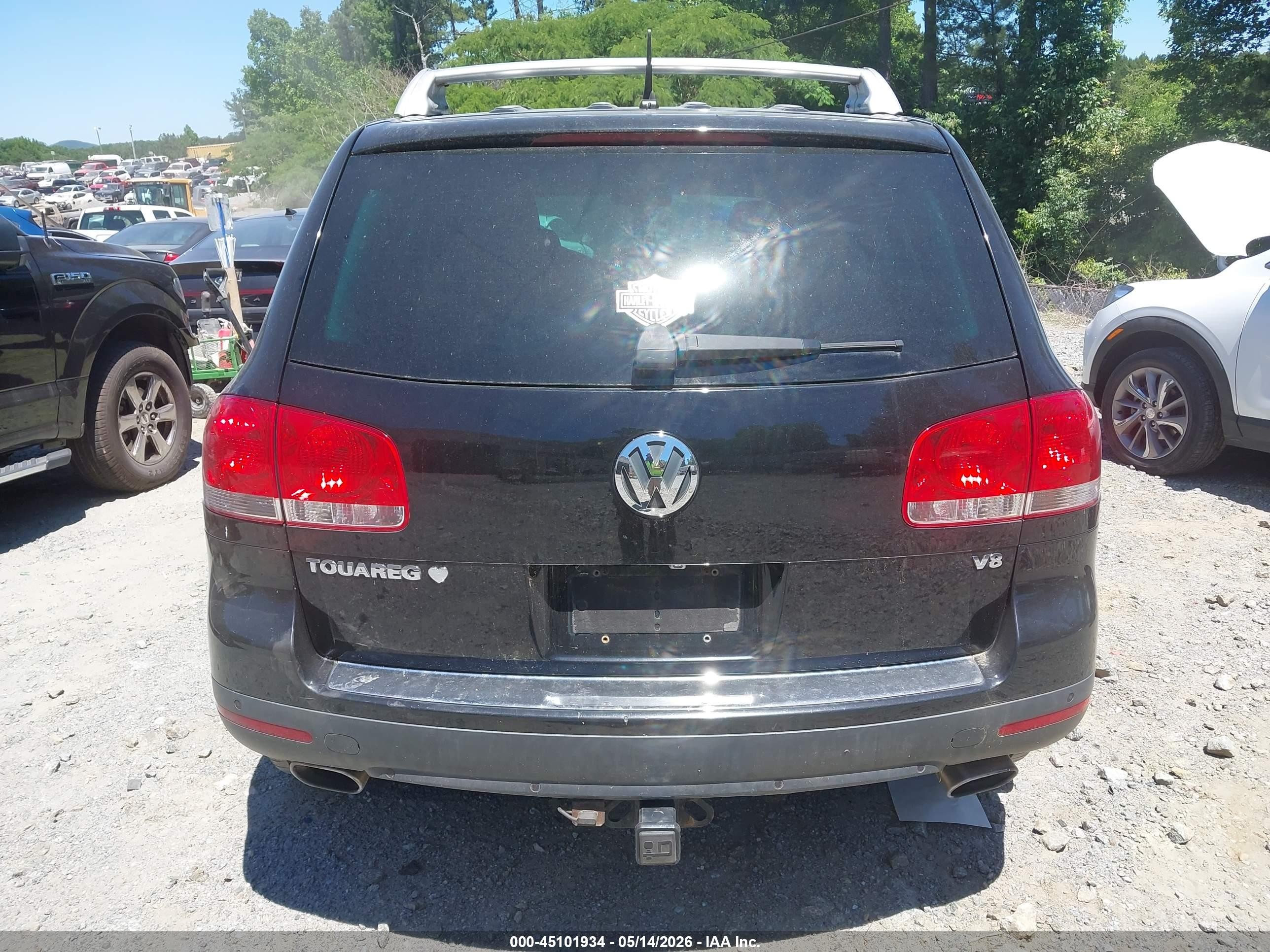 2006 Volkswagen Touareg V8 Black vin: WVGZM77L96D031457