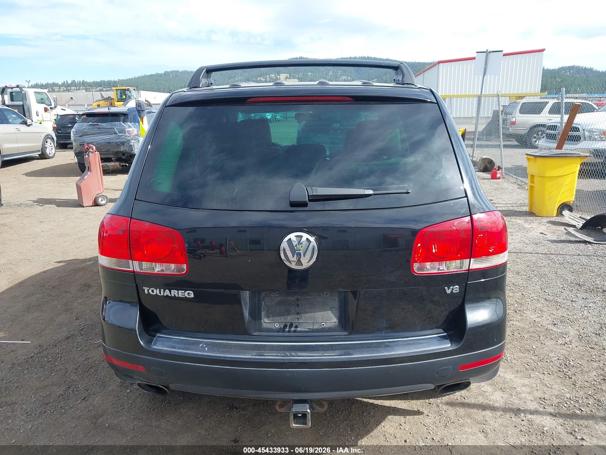 2005 Volkswagen Touareg V8 Black vin: WVGZM77LX5D026332