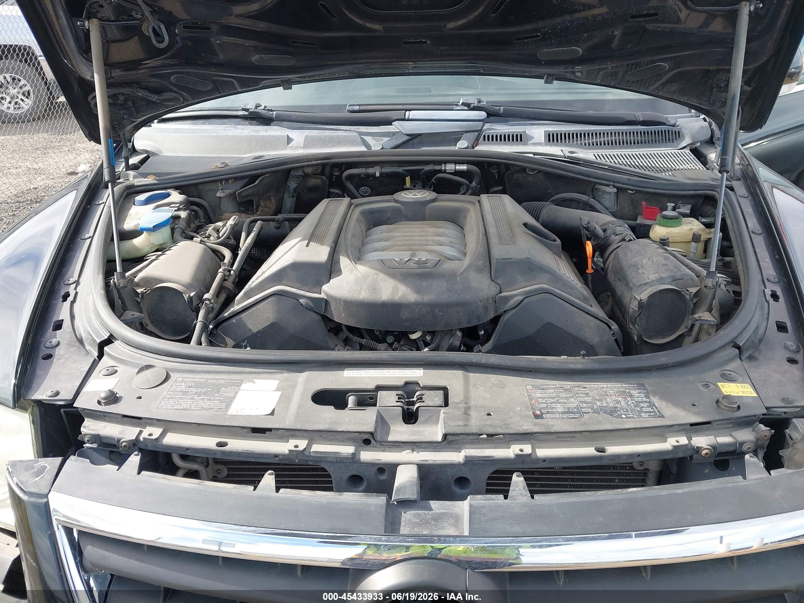 2005 Volkswagen Touareg V8 Black vin: WVGZM77LX5D026332
