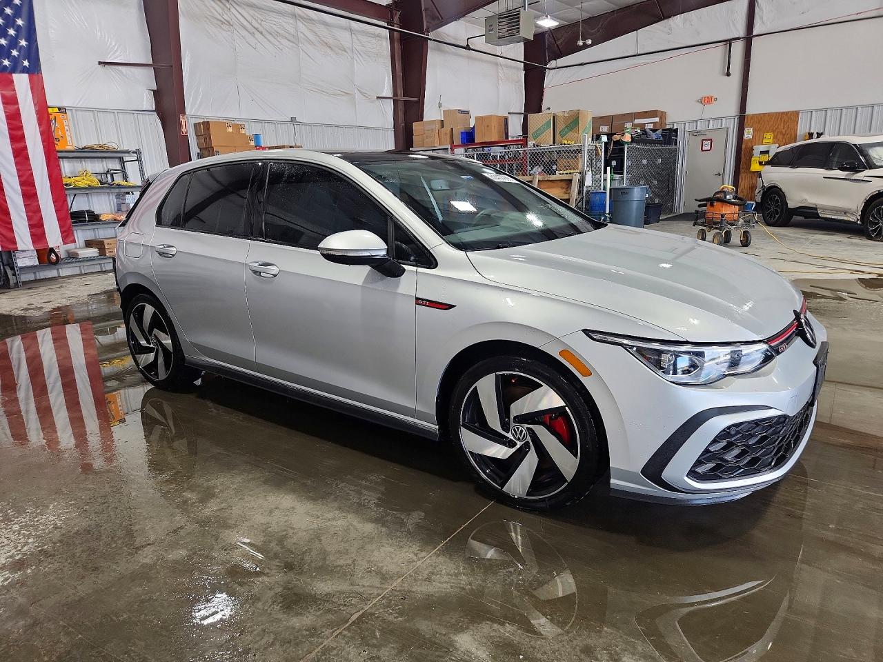 2022 Volkswagen Gti Se Silver vin: WVW387CD5NW121172