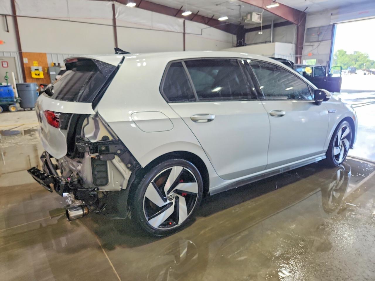 2022 Volkswagen Gti Se Silver vin: WVW387CD5NW121172