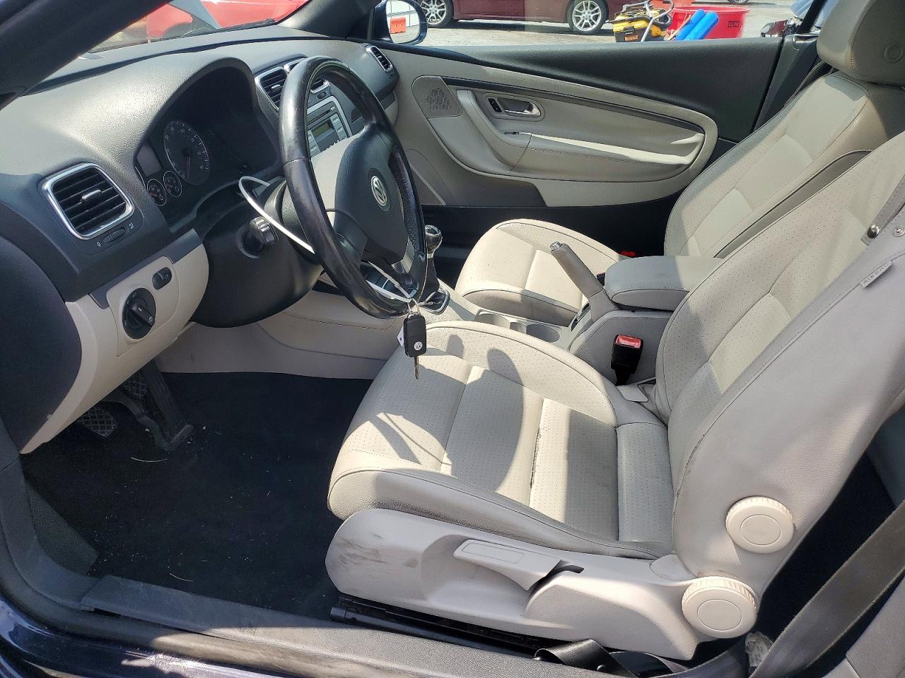 2008 Volkswagen Eos Turbo Blue vin: WVWAA71F28V049423