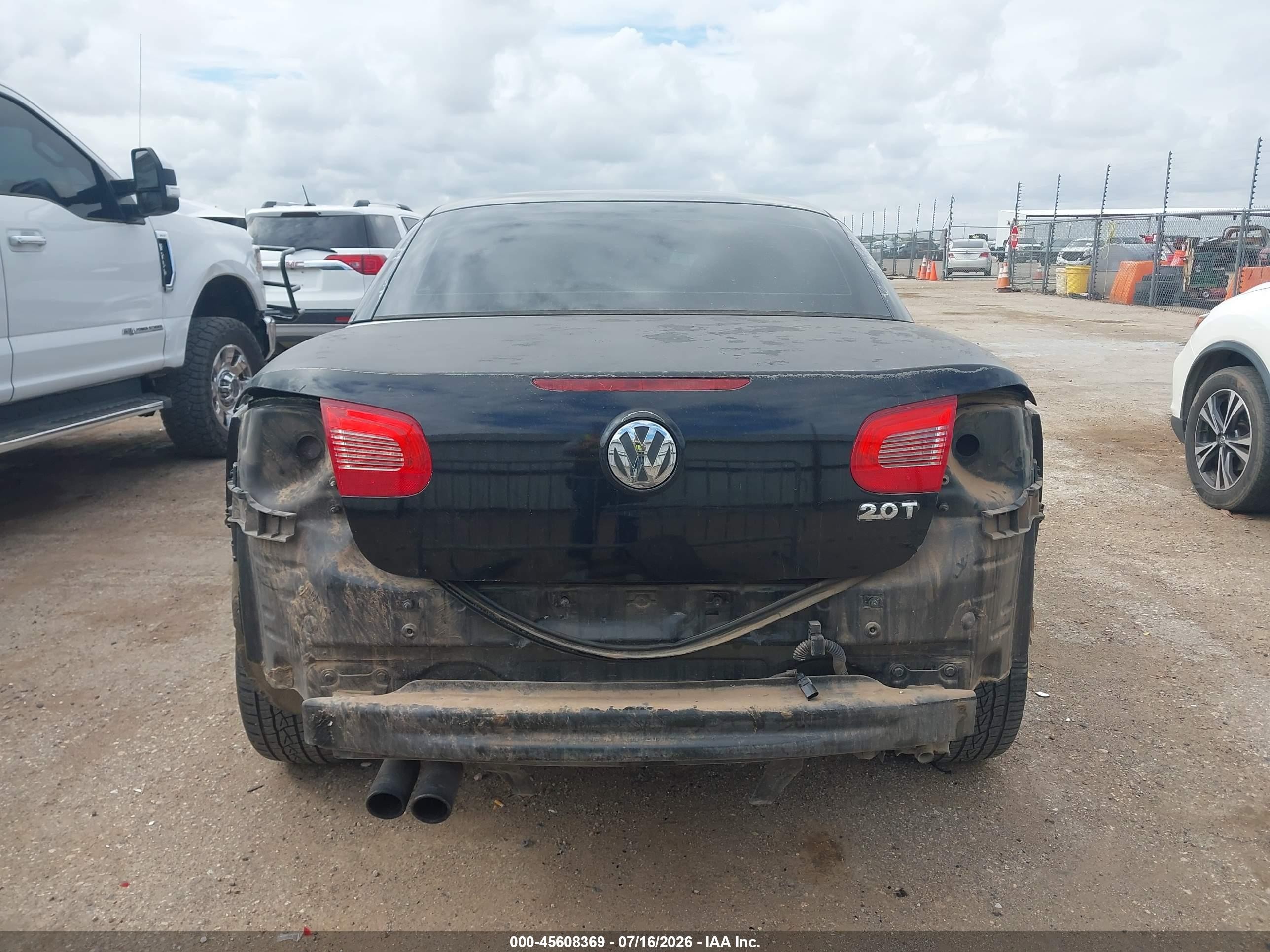 2007 Volkswagen Eos   Black vin: WVWAA71F57V047759