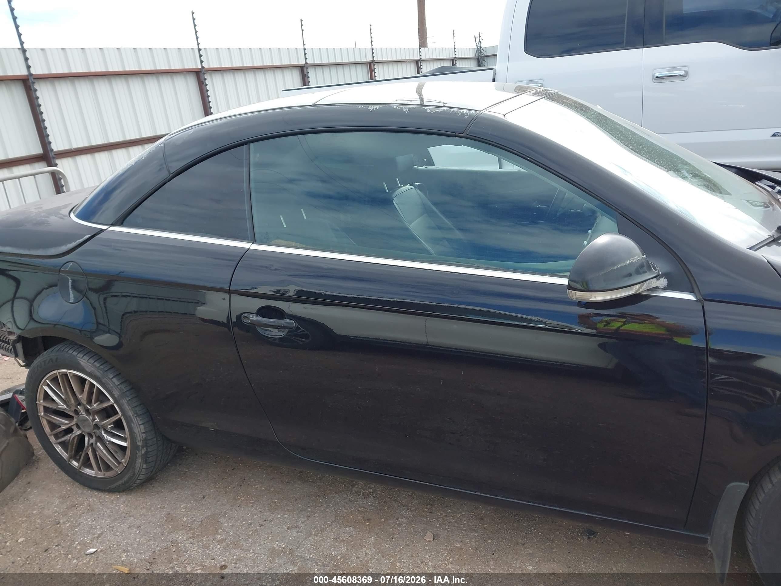 2007 Volkswagen Eos   Black vin: WVWAA71F57V047759