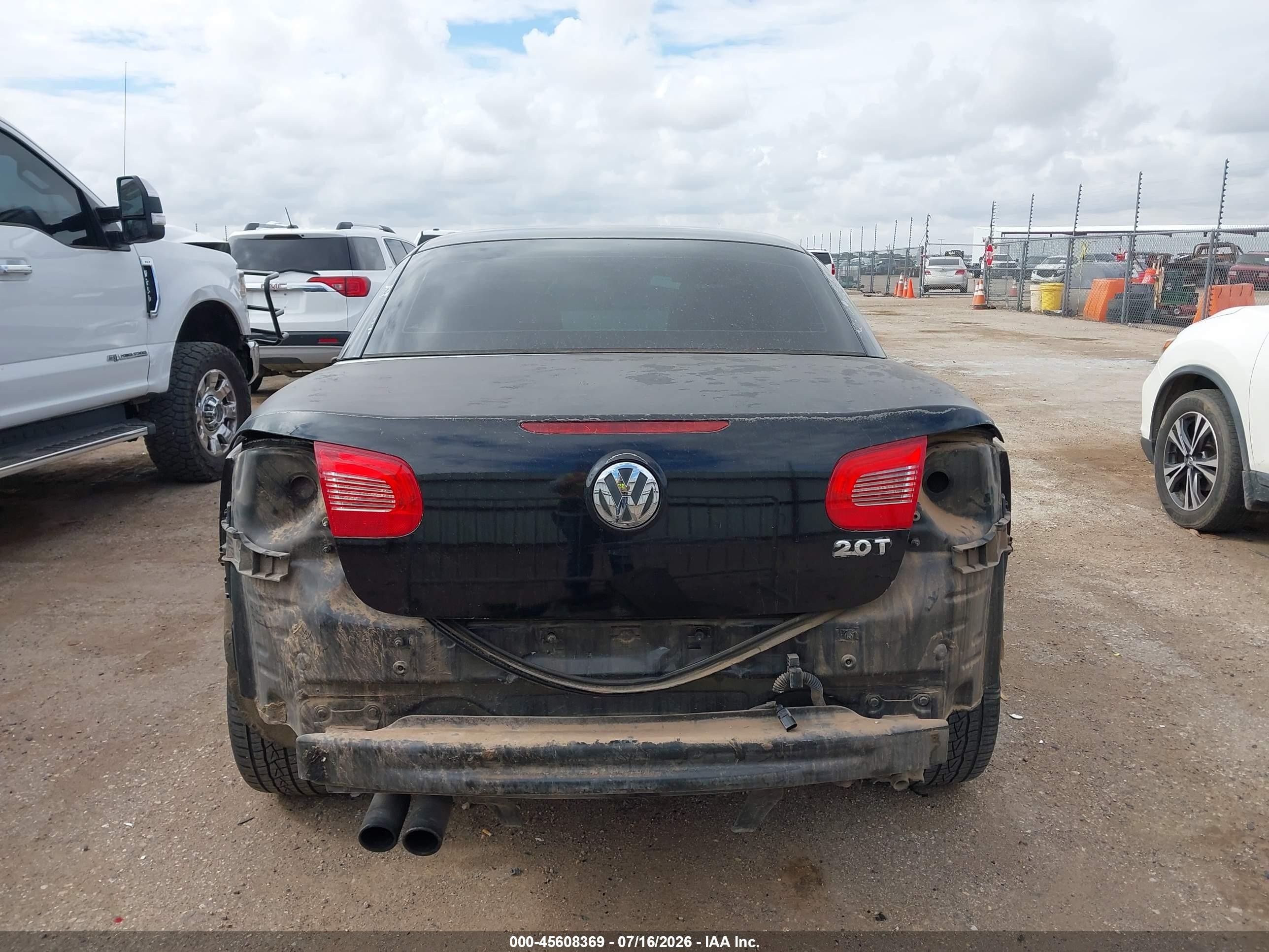 2007 Volkswagen Eos   Black vin: WVWAA71F57V047759