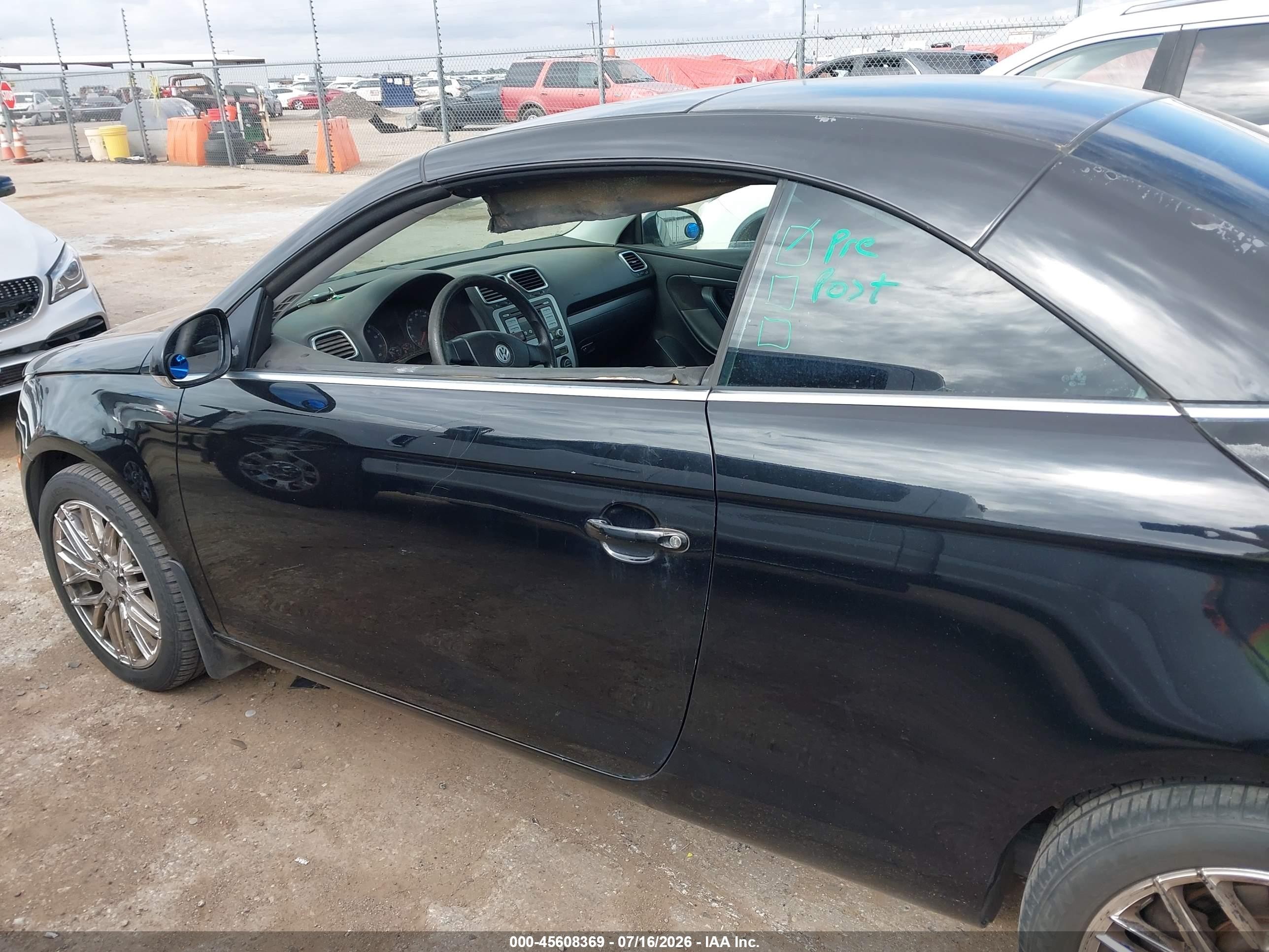 2007 Volkswagen Eos   Black vin: WVWAA71F57V047759