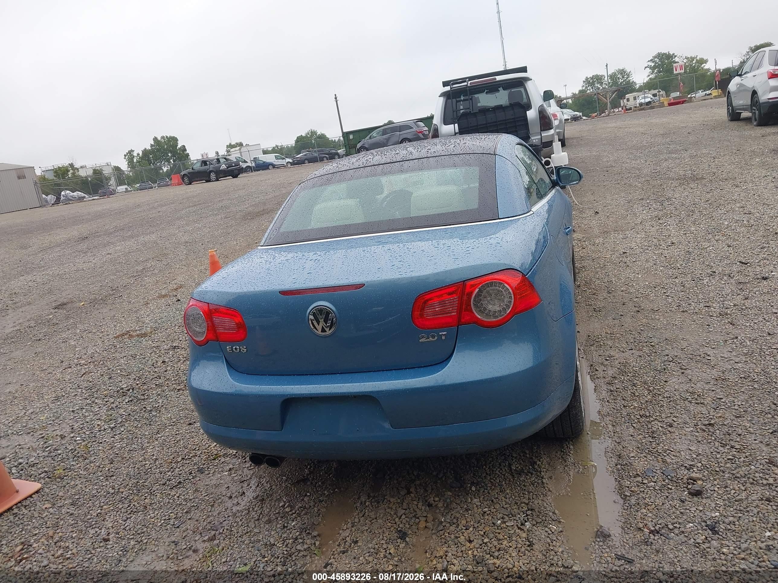 2008 Volkswagen Eos Komfort/turbo Синий vin: WVWAA71F68V025996