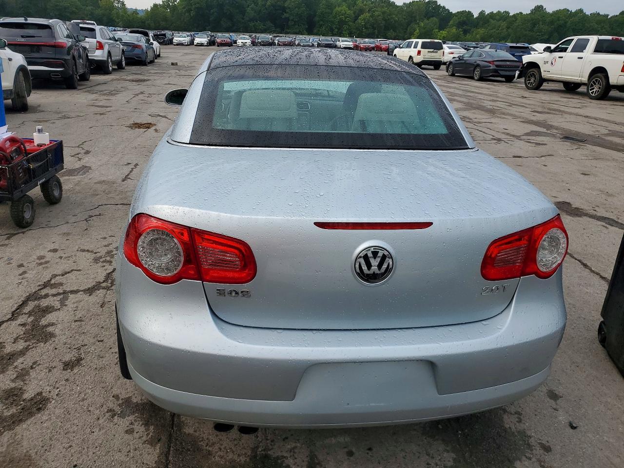 2007 Volkswagen Eos Base Silver vin: WVWAA71F77V047049