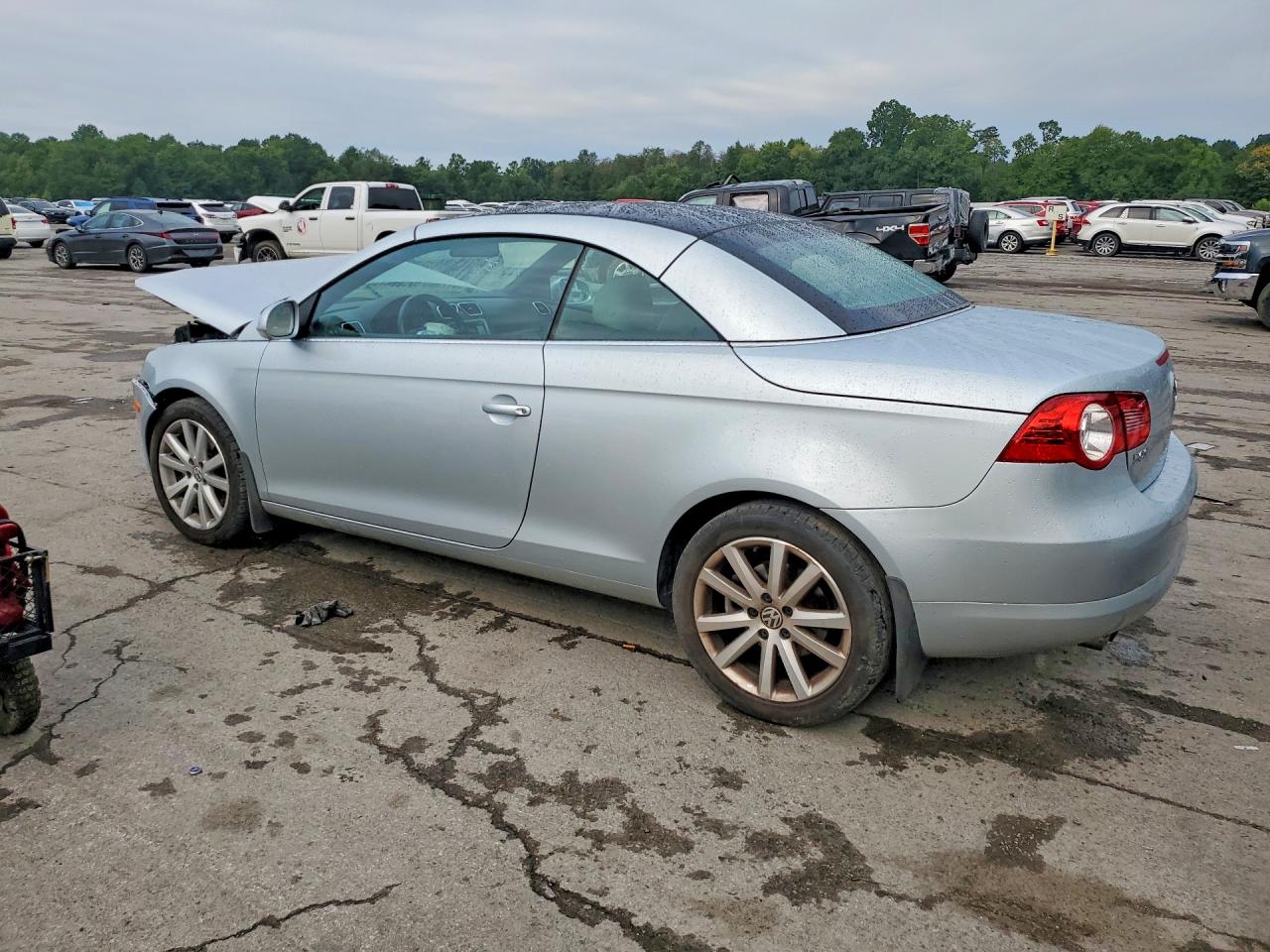 2007 Volkswagen Eos Base Silver vin: WVWAA71F77V047049