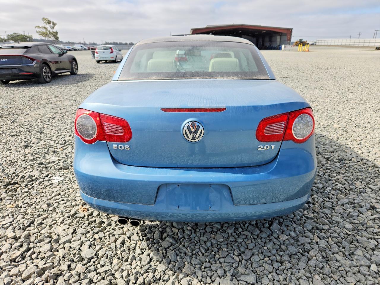 2008 Volkswagen Eos Turbo Blue vin: WVWAA71F78V049157