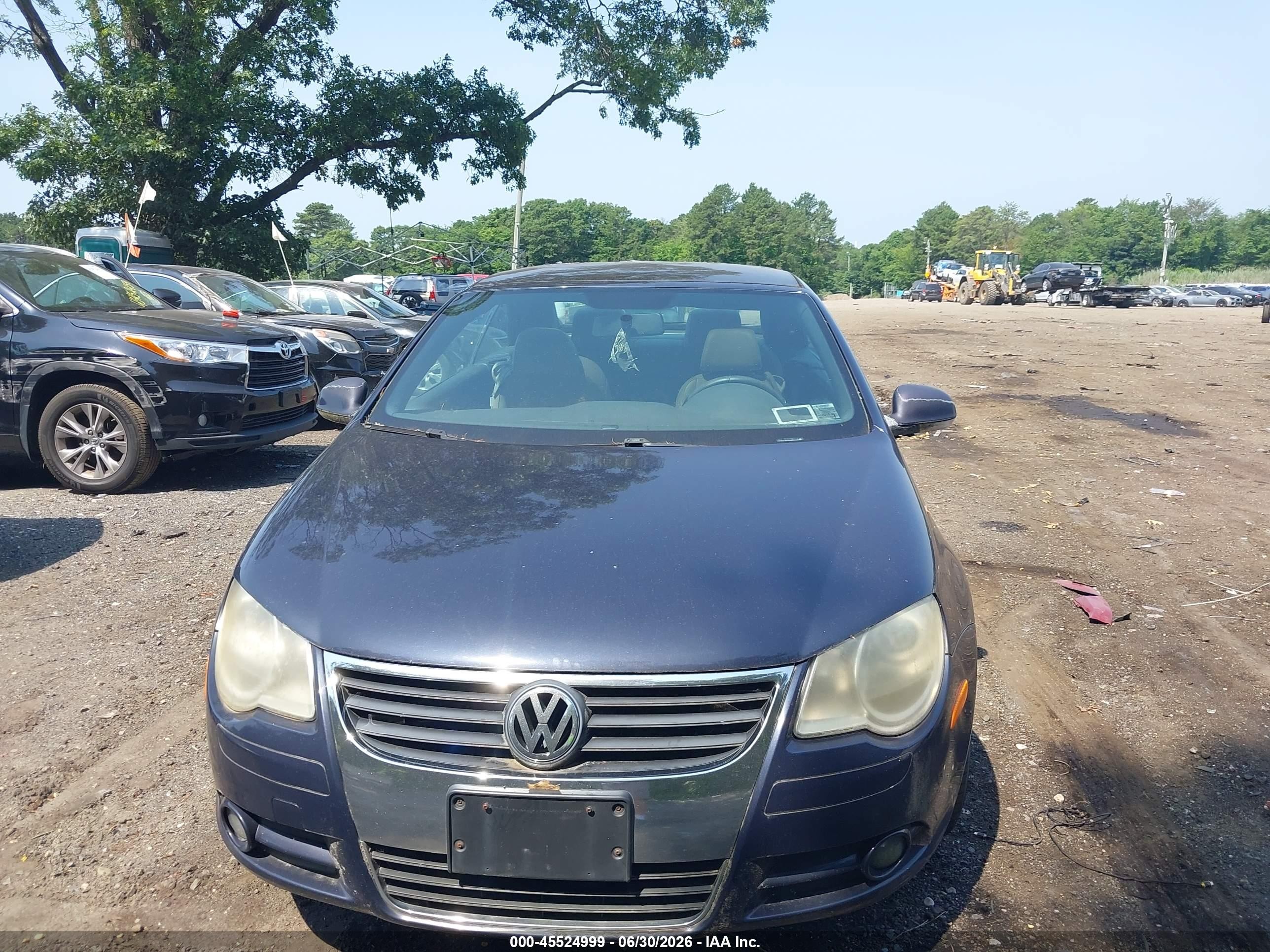 2008 Volkswagen Eos Komfort/turbo Blue vin: WVWAA71F98V052061
