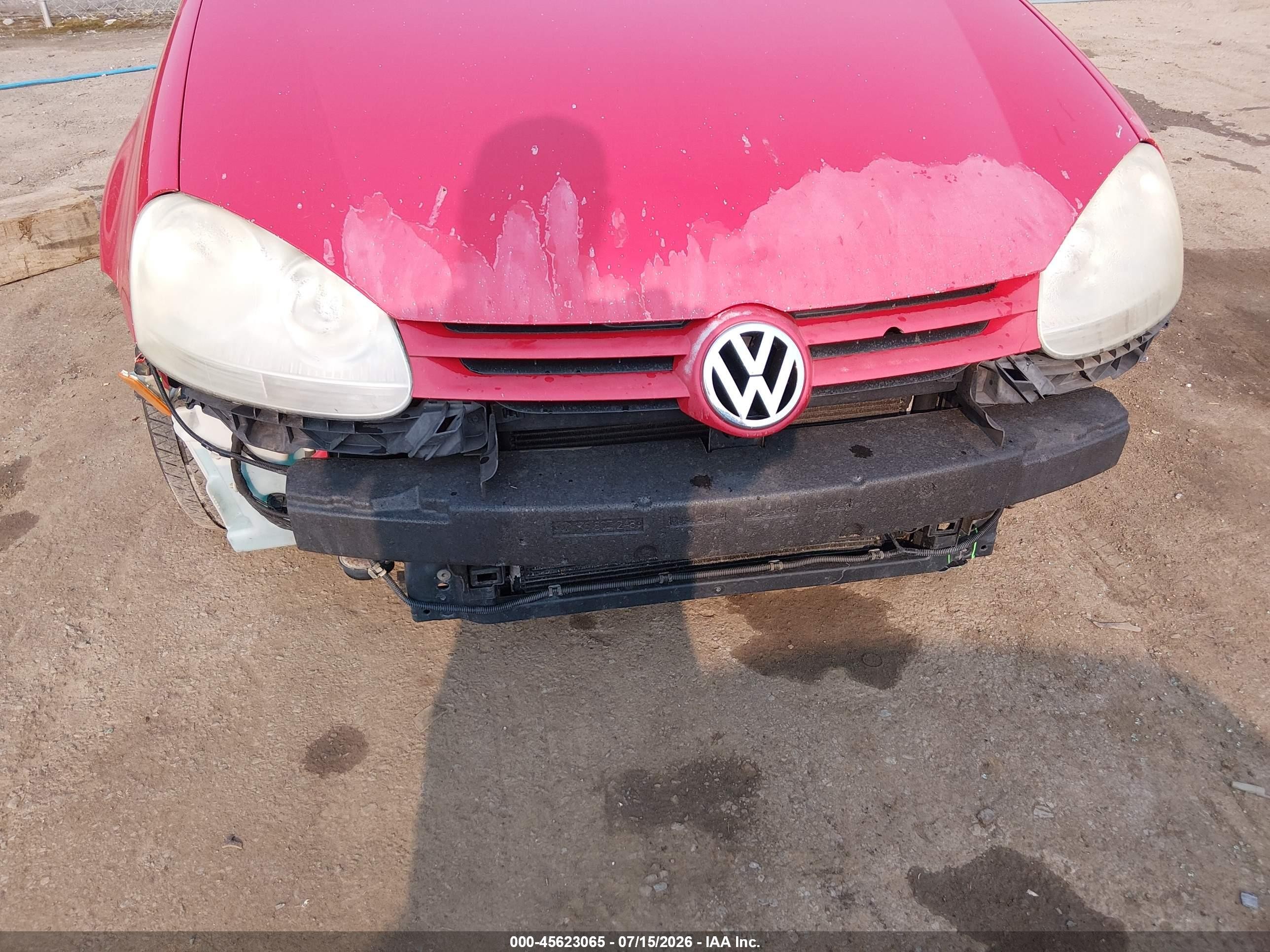 2008 Volkswagen Rabbit S Красный vin: WVWAA71K18W191429