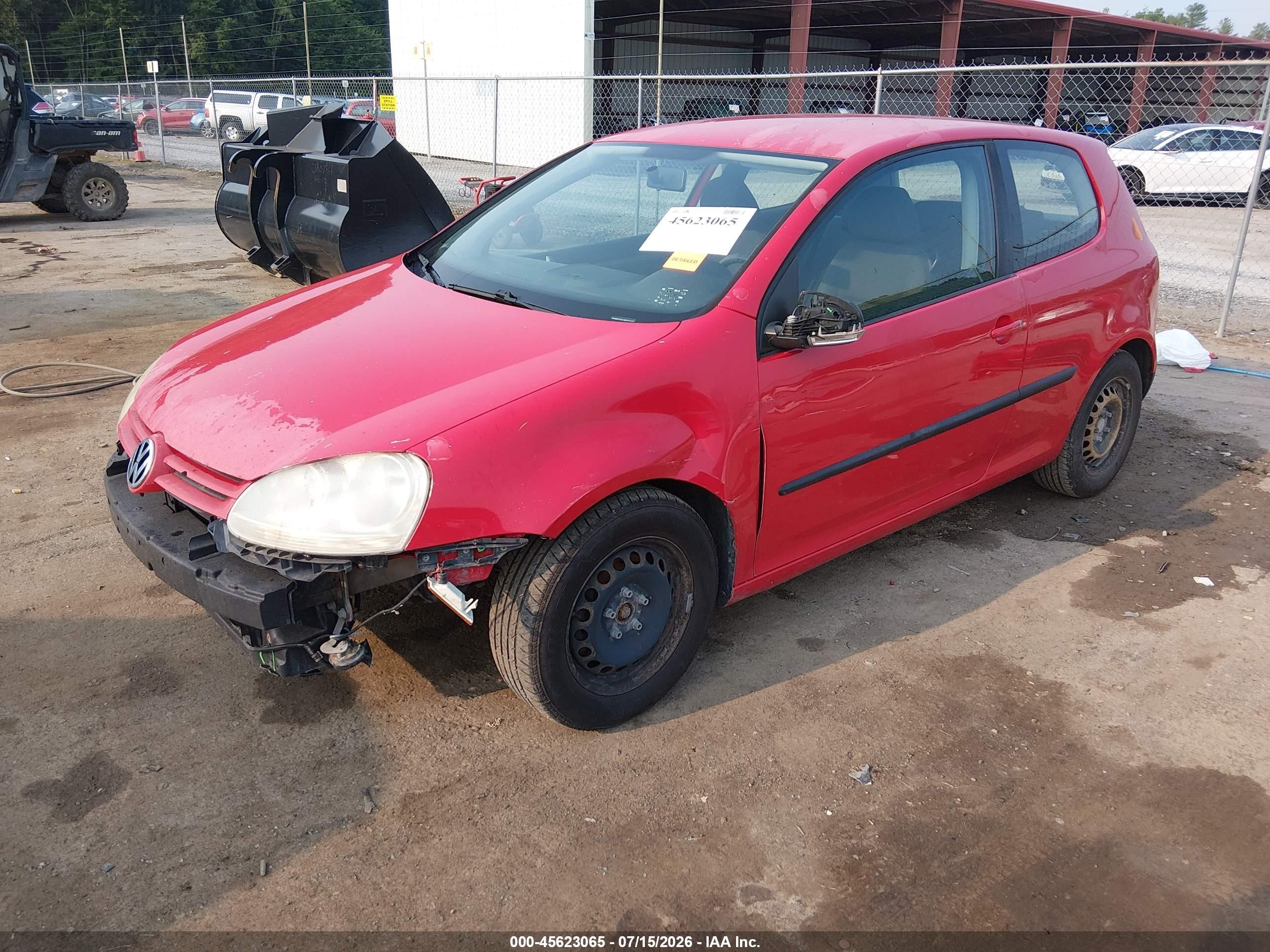 2008 Volkswagen Rabbit S Красный vin: WVWAA71K18W191429