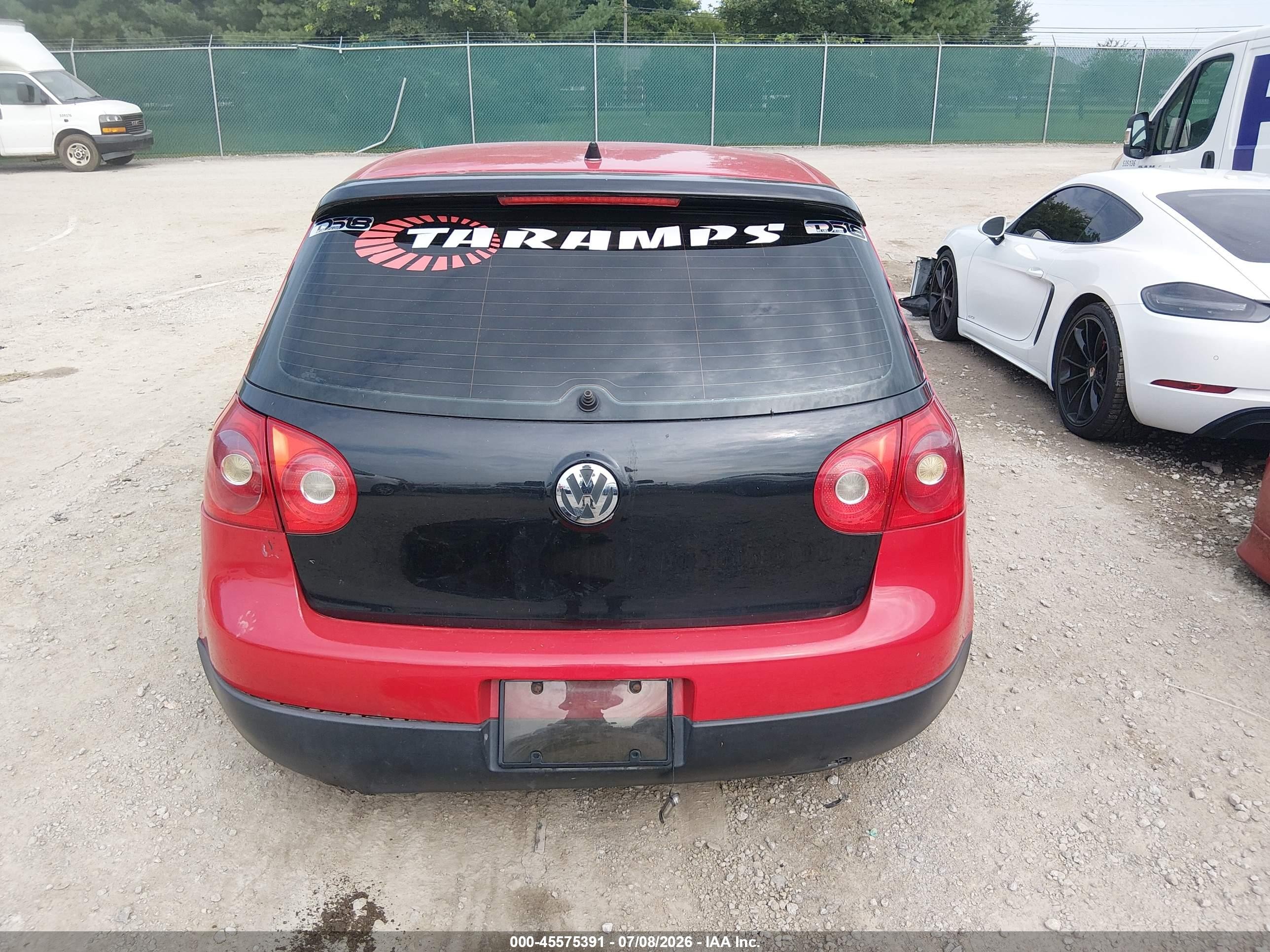 2008 Volkswagen Rabbit S Красный vin: WVWAA71K88W117666