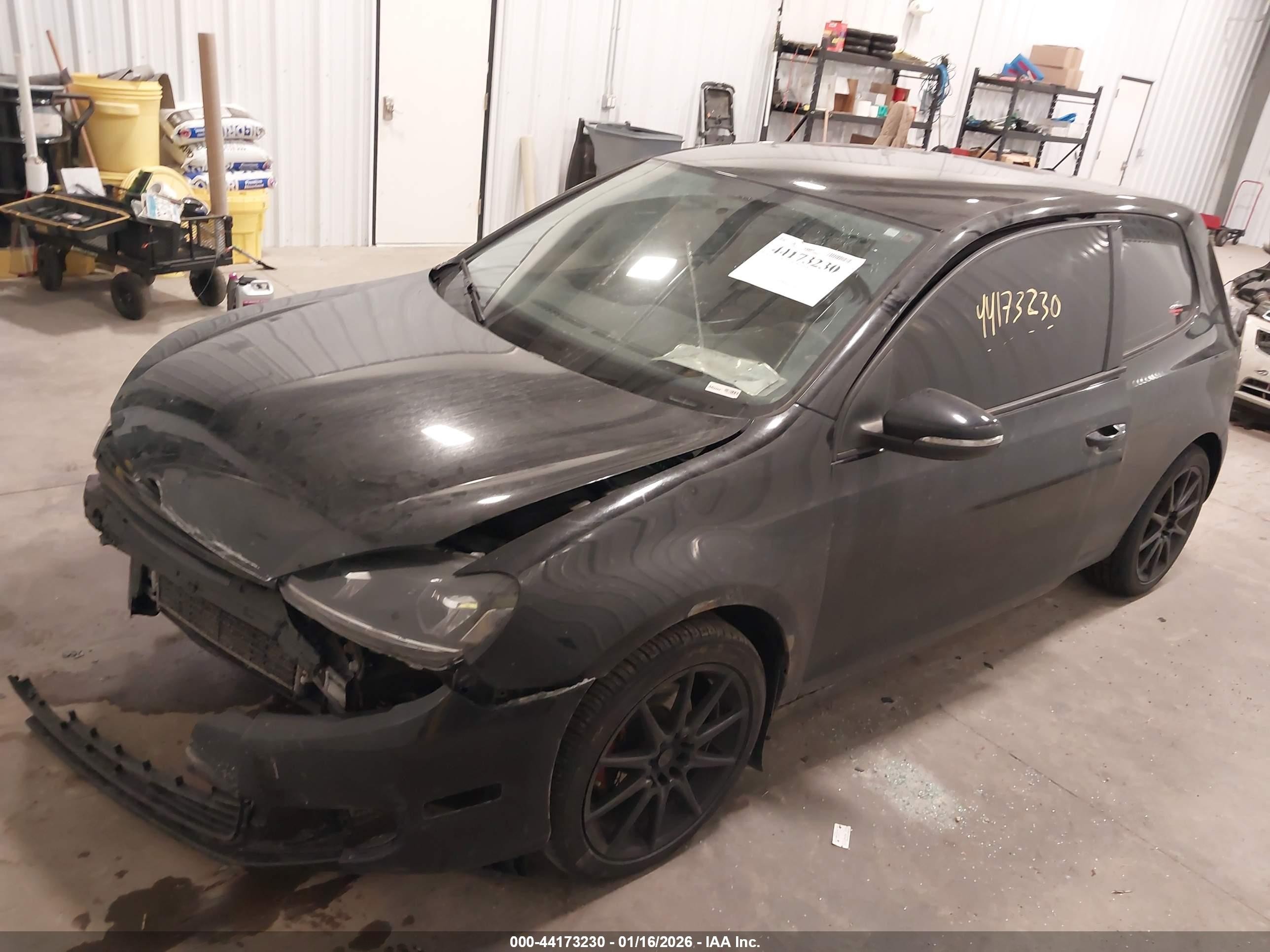 2010 Volkswagen Golf 2-door Black vin: WVWAA7AJ0AW093022