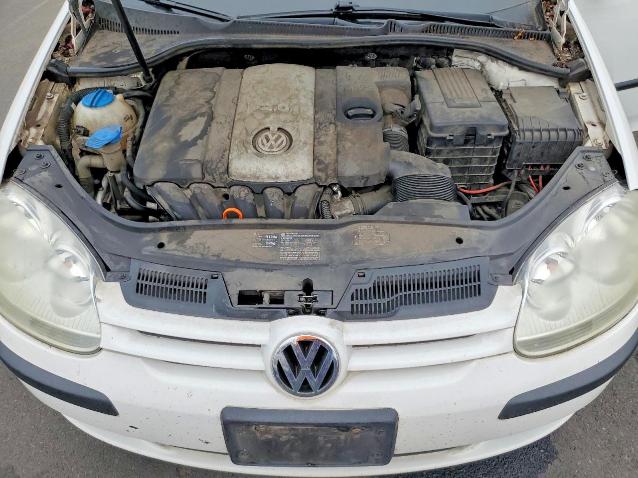 2008 Volkswagen Rabbit Белый vin: WVWAB71K28W244636