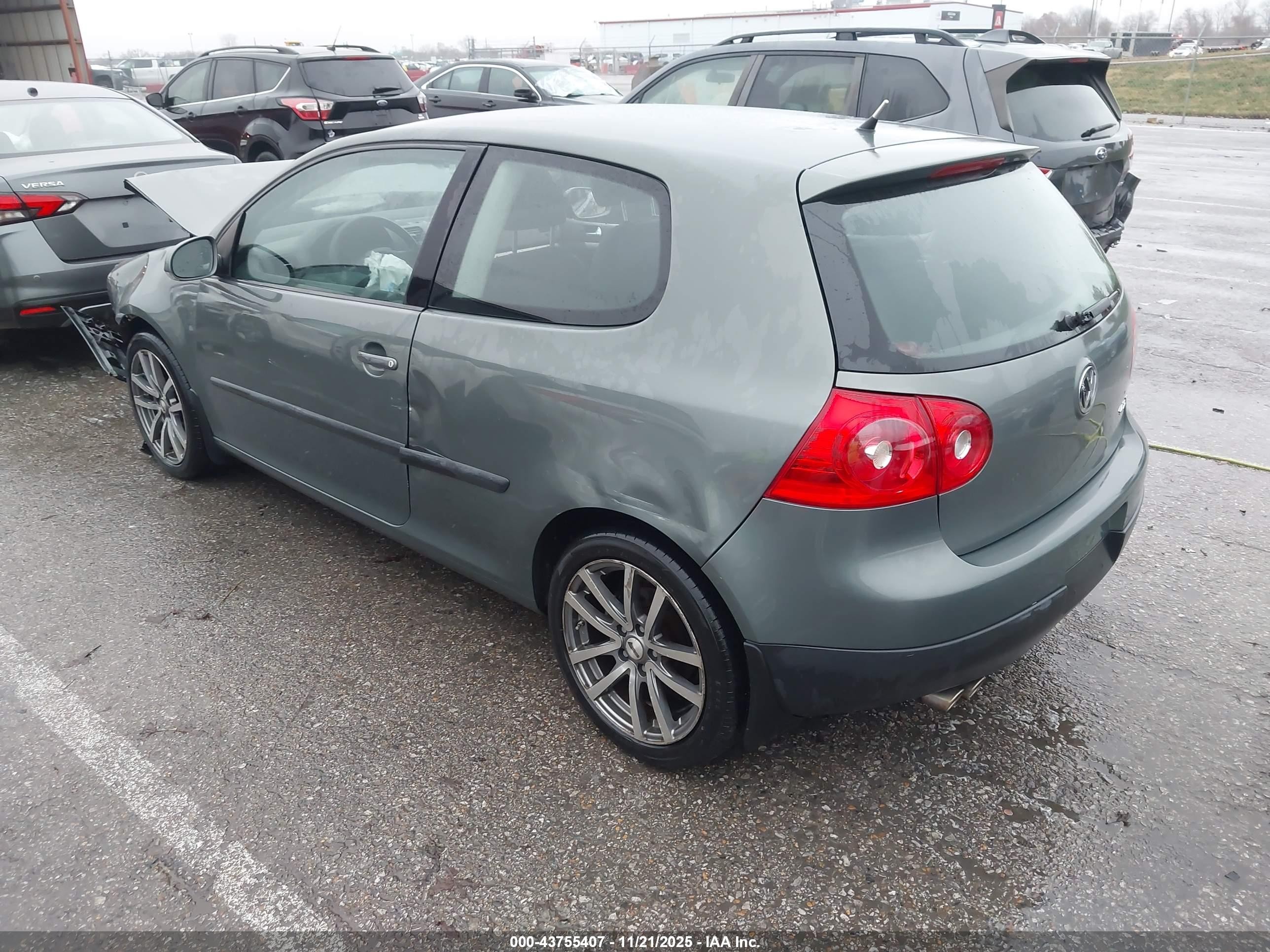 2008 Volkswagen Rabbit S Gray vin: WVWAB71K88W236931