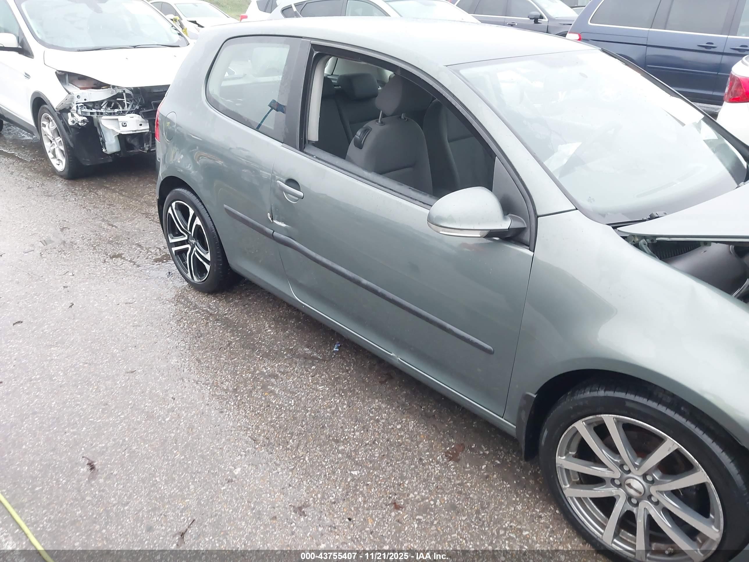 2008 Volkswagen Rabbit S Gray vin: WVWAB71K88W236931