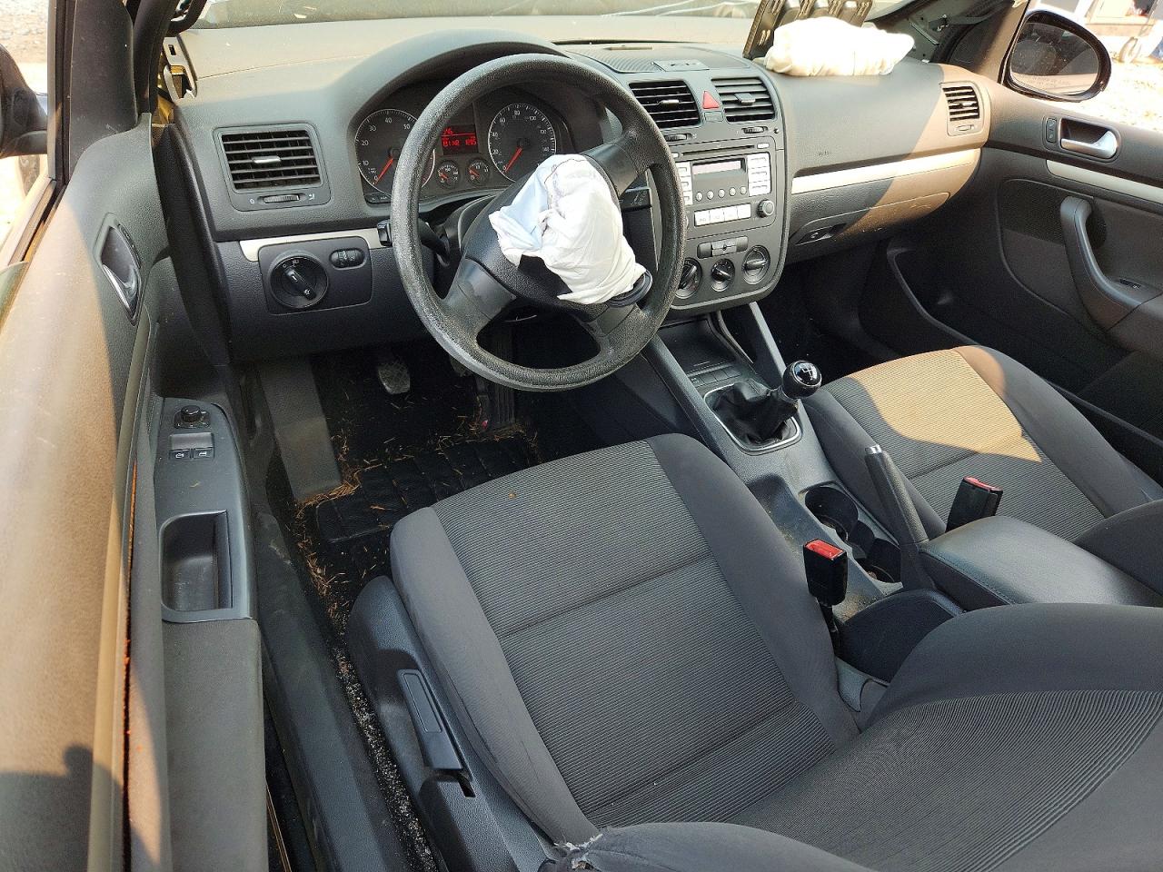 2009 Volkswagen Rabbit Black vin: WVWAB71K89W102227