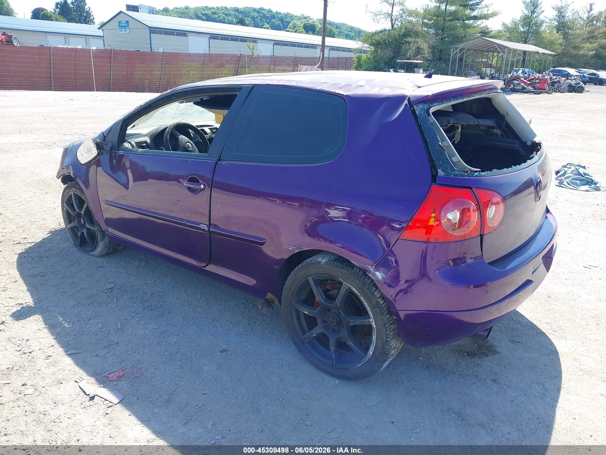 2008 Volkswagen Rabbit S Фиолетовый vin: WVWAB71KX8W051537