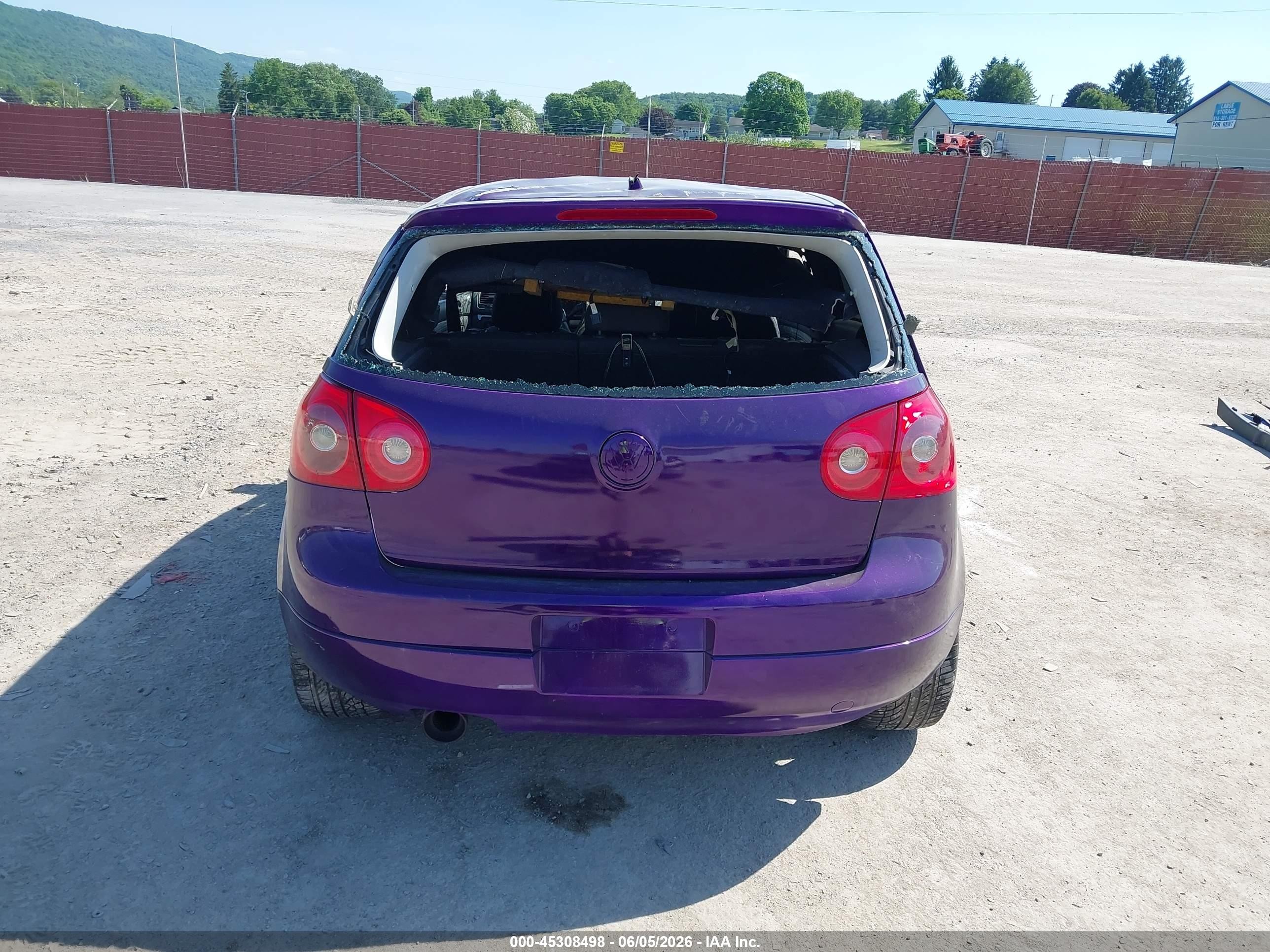 2008 Volkswagen Rabbit S Фиолетовый vin: WVWAB71KX8W051537