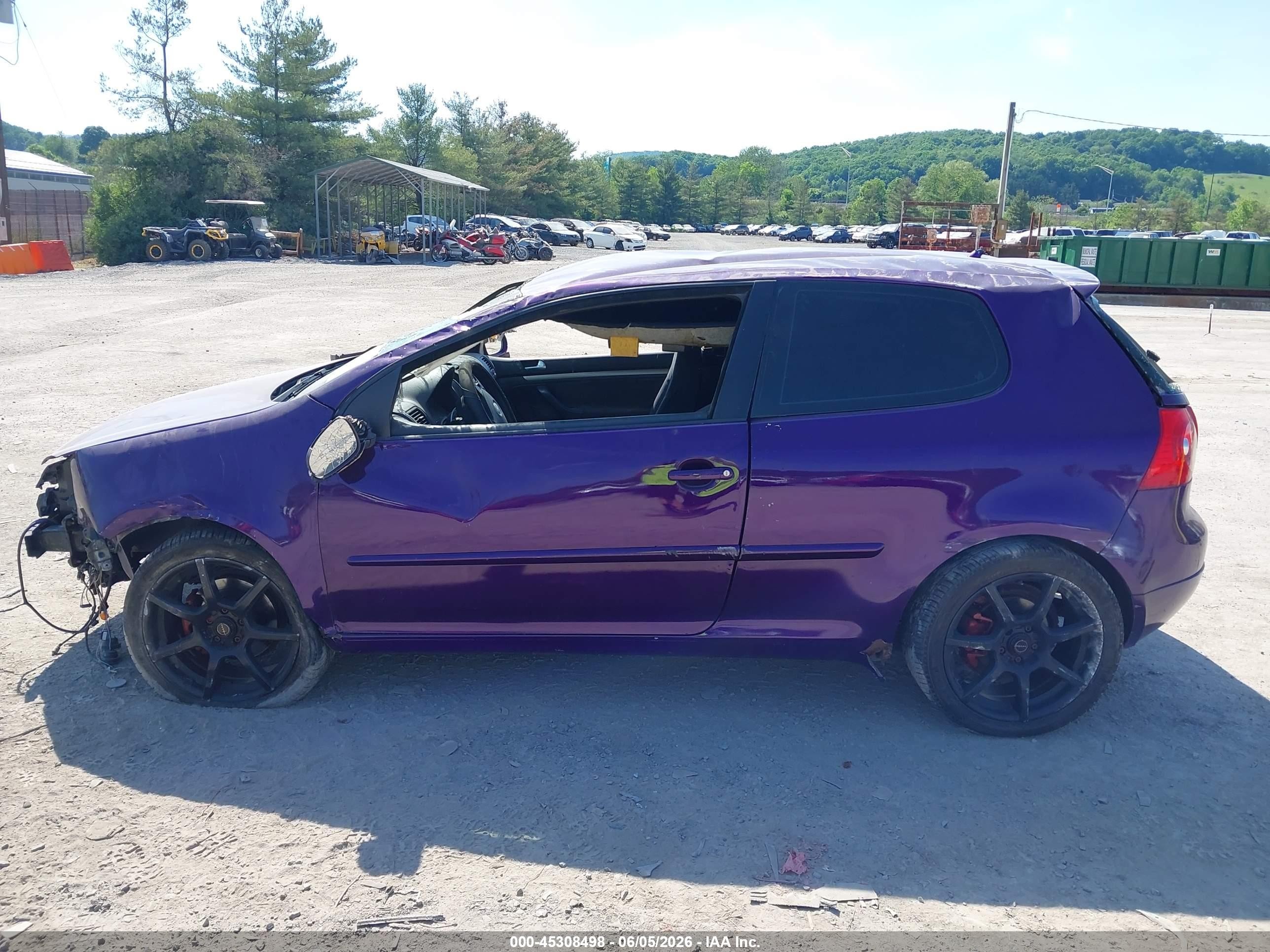 2008 Volkswagen Rabbit S Фиолетовый vin: WVWAB71KX8W051537