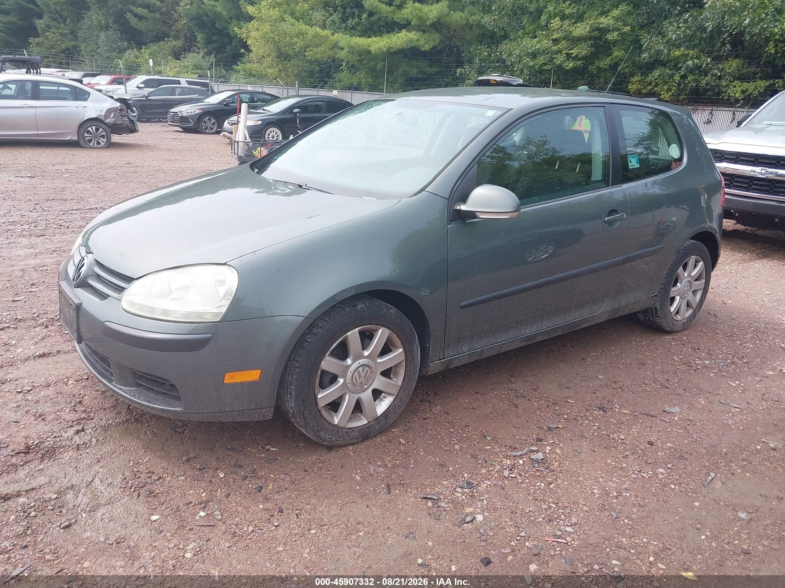 2008 Volkswagen Rabbit S Gray vin: WVWAB71KX8W336285
