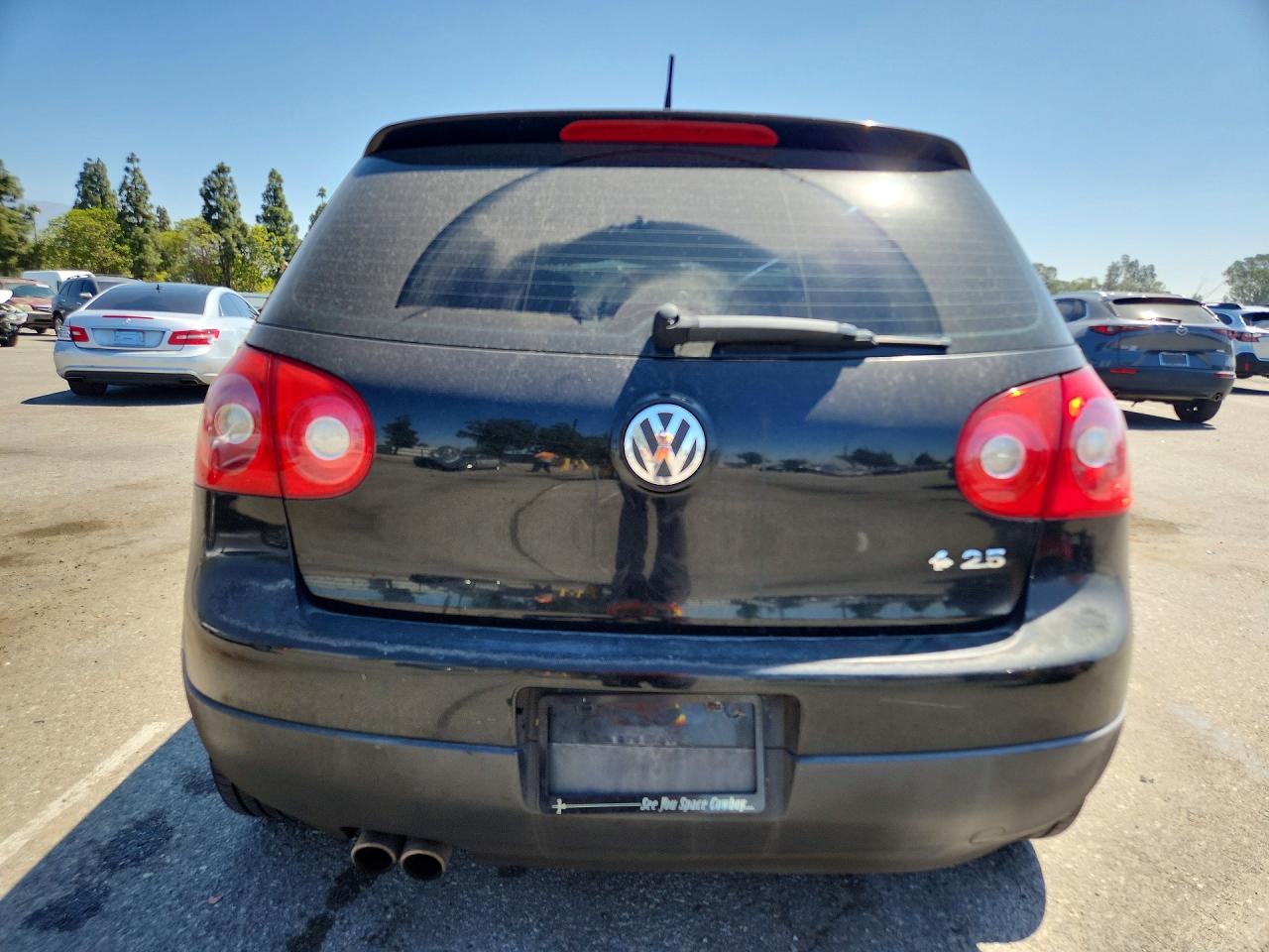 2009 Volkswagen Rabbit Black vin: WVWAB71KX9W141899