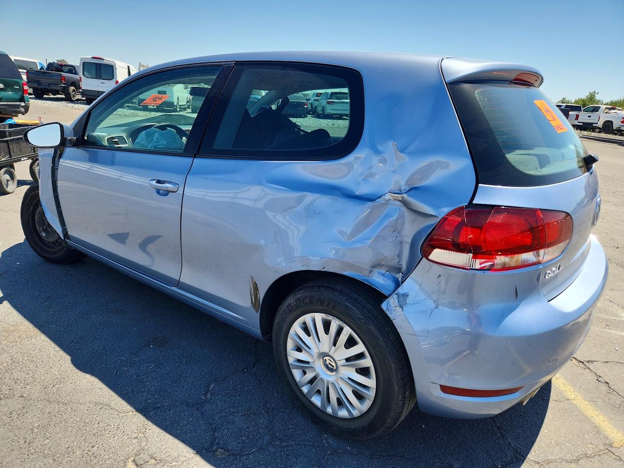 2010 Volkswagen Golf Синий vin: WVWAB7AJ0AW319945