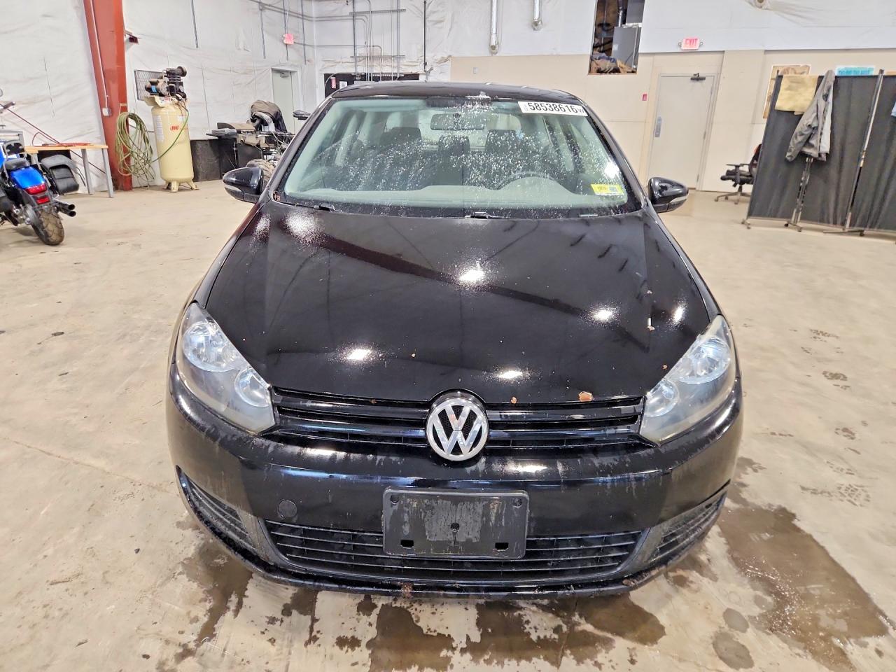 2013 Volkswagen Golf Black vin: WVWAB7AJ0DW133066