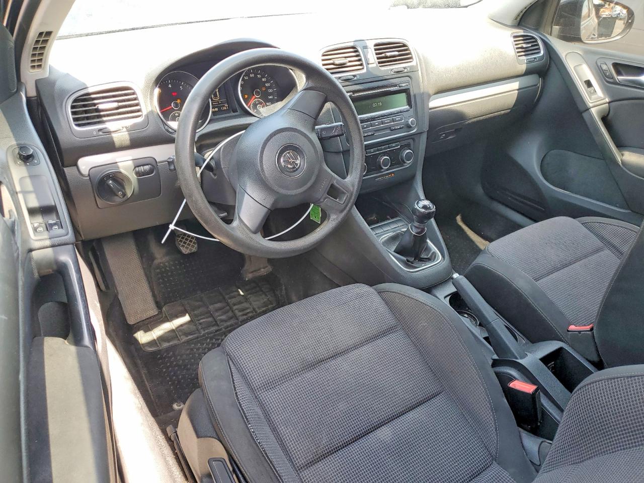 2012 Volkswagen Golf Black vin: WVWAB7AJ1CW191301