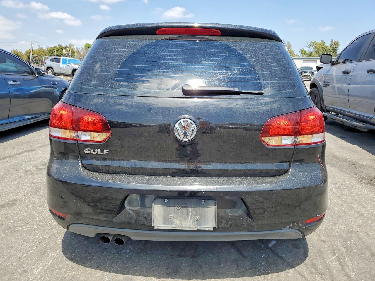 2012 Volkswagen Golf Black vin: WVWAB7AJ1CW191301