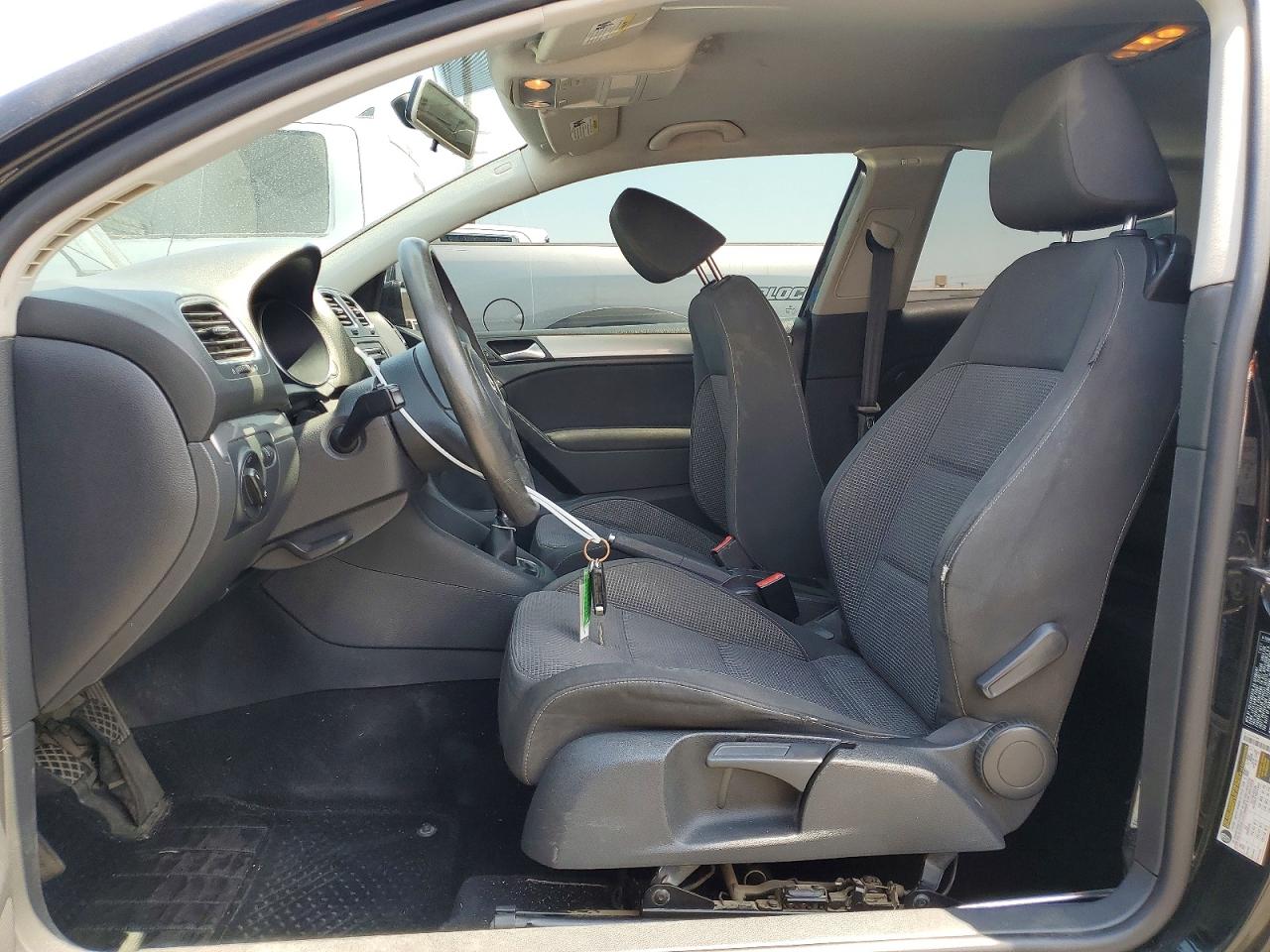 2012 Volkswagen Golf Black vin: WVWAB7AJ1CW191301