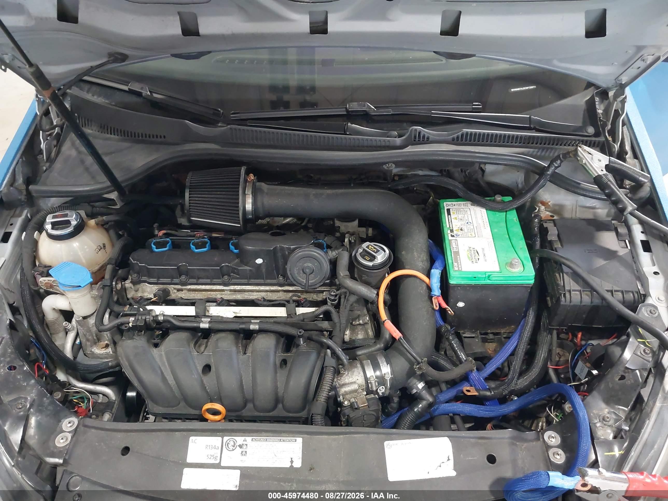 2012 Volkswagen Golf Blue vin: WVWAB7AJ2CW126019