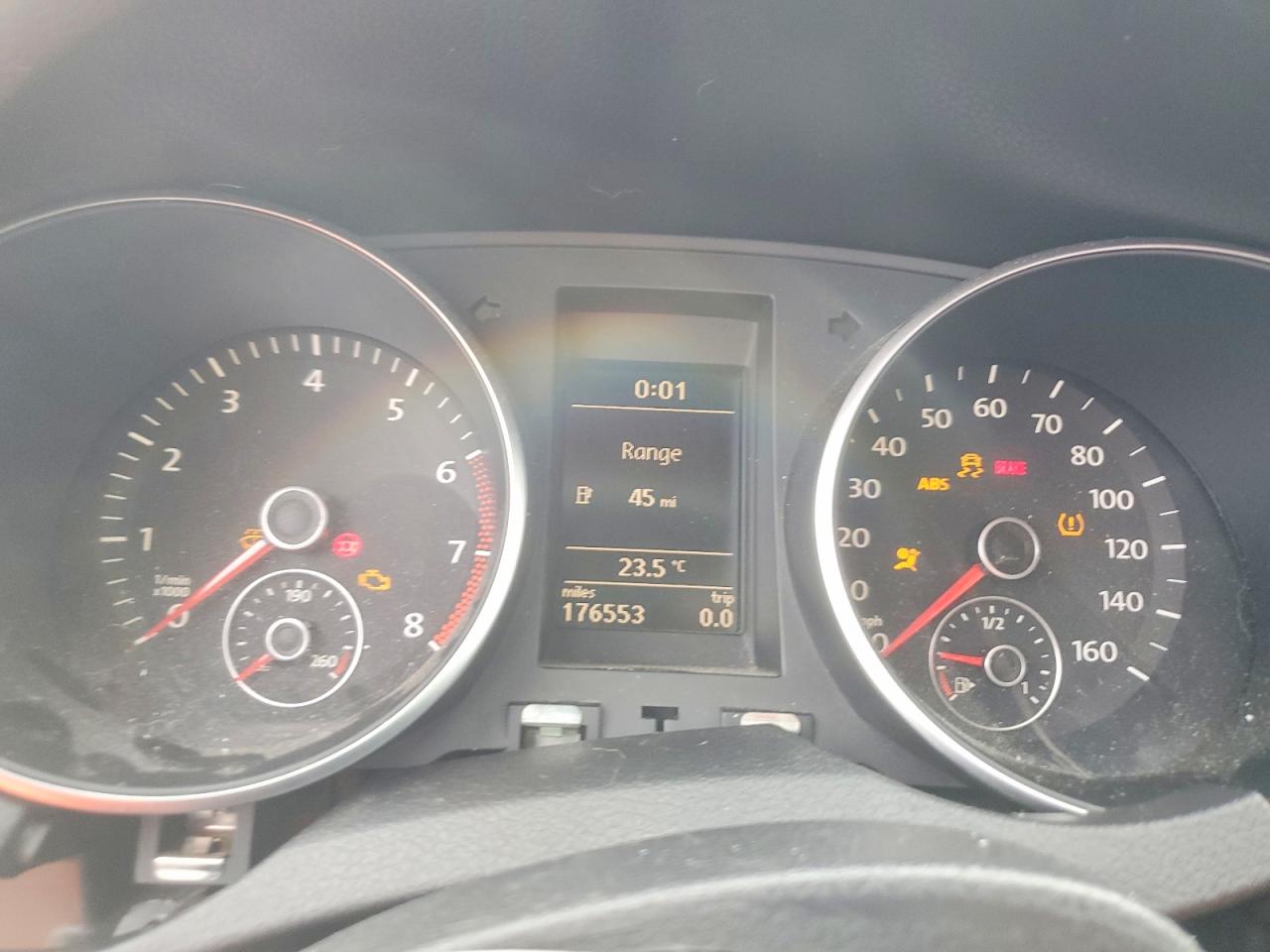 2012 Volkswagen Golf Black vin: WVWAB7AJ6CW247989