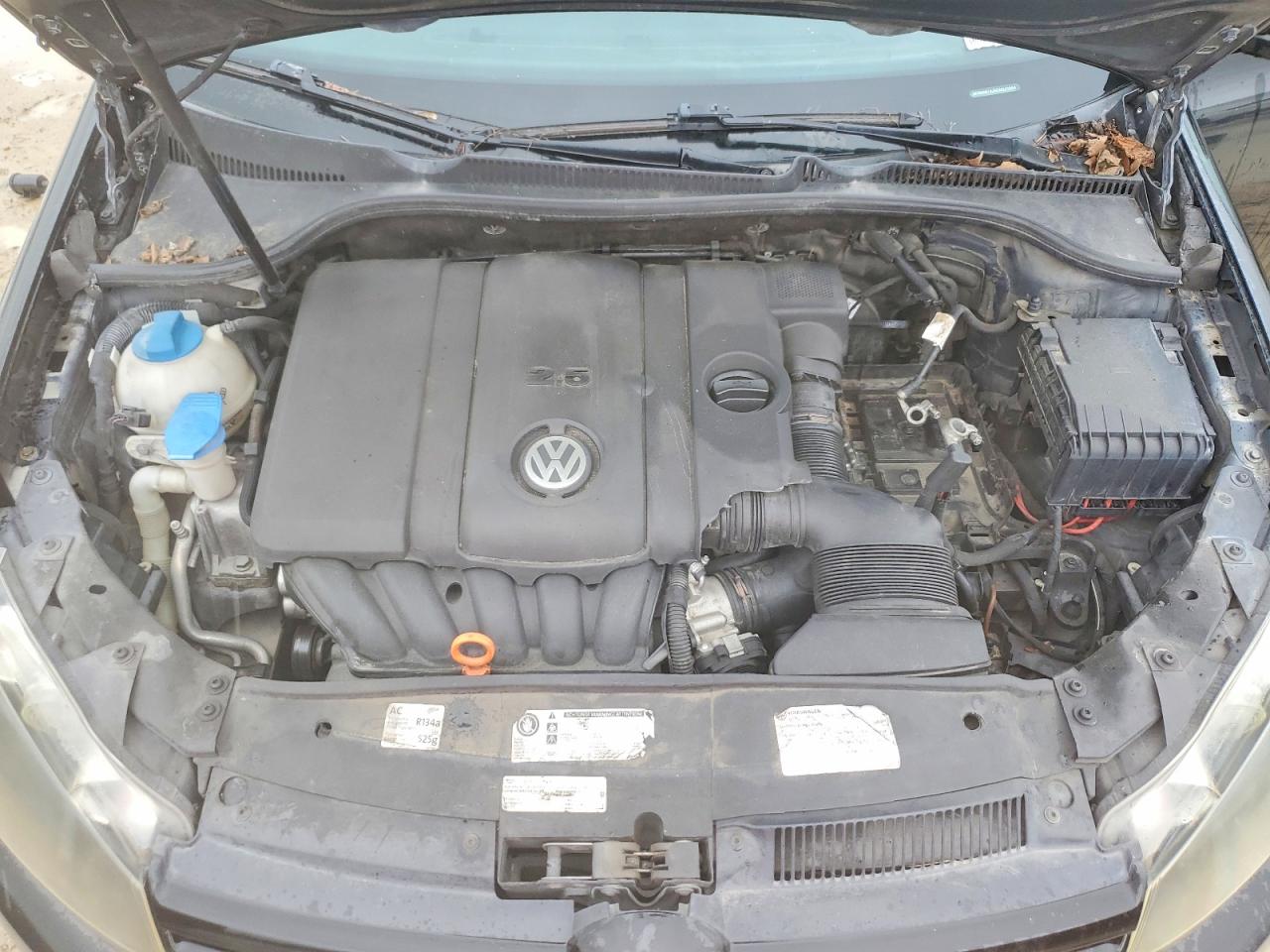 2012 Volkswagen Golf Black vin: WVWAB7AJ6CW247989