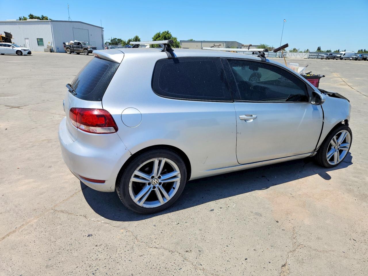 2010 Volkswagen Golf Silver vin: WVWAB7AJ8AW167400