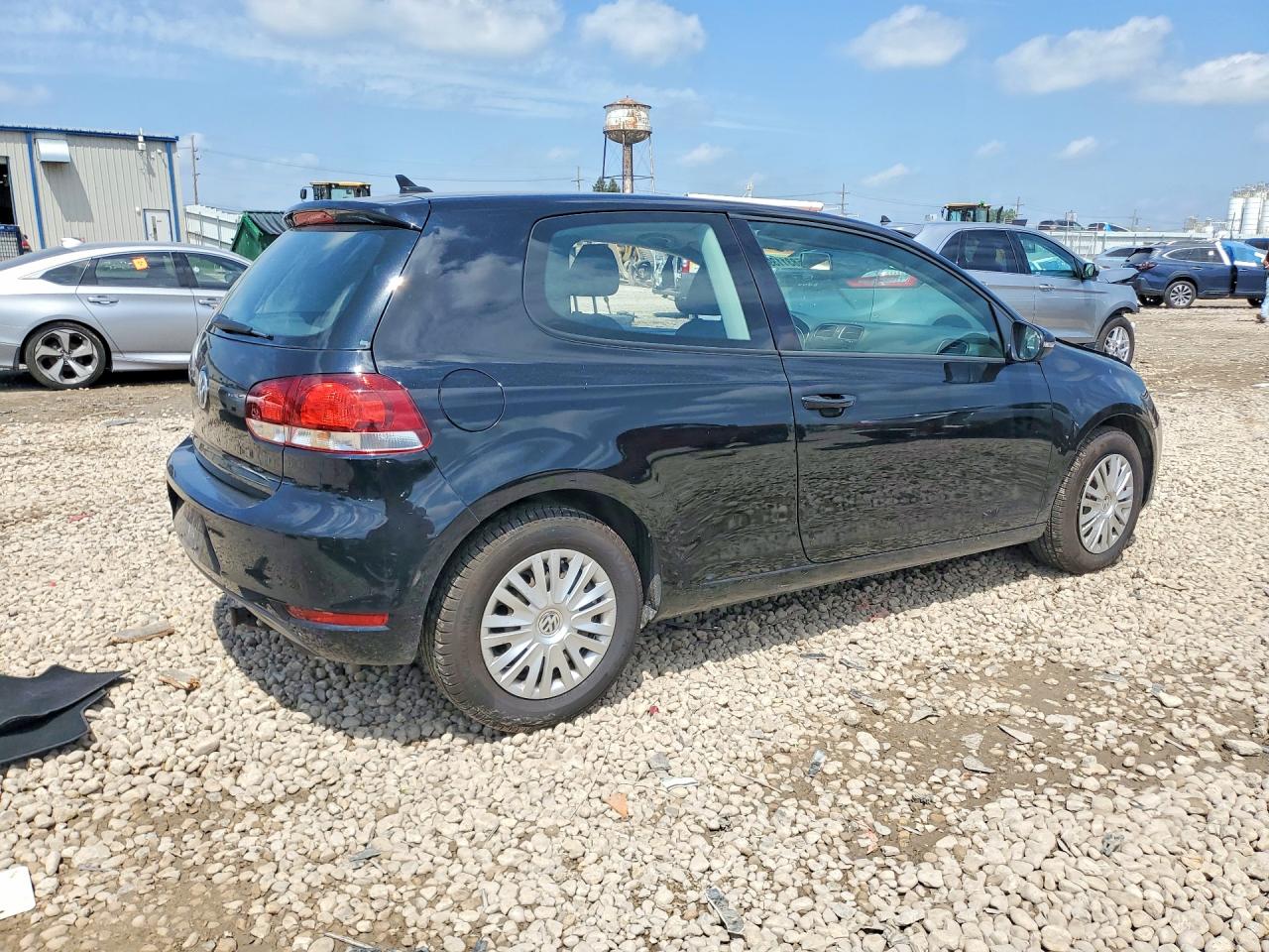2012 Volkswagen Golf Black vin: WVWAB7AJ8CW175855
