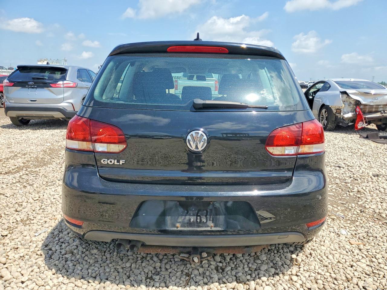 2012 Volkswagen Golf Black vin: WVWAB7AJ8CW175855