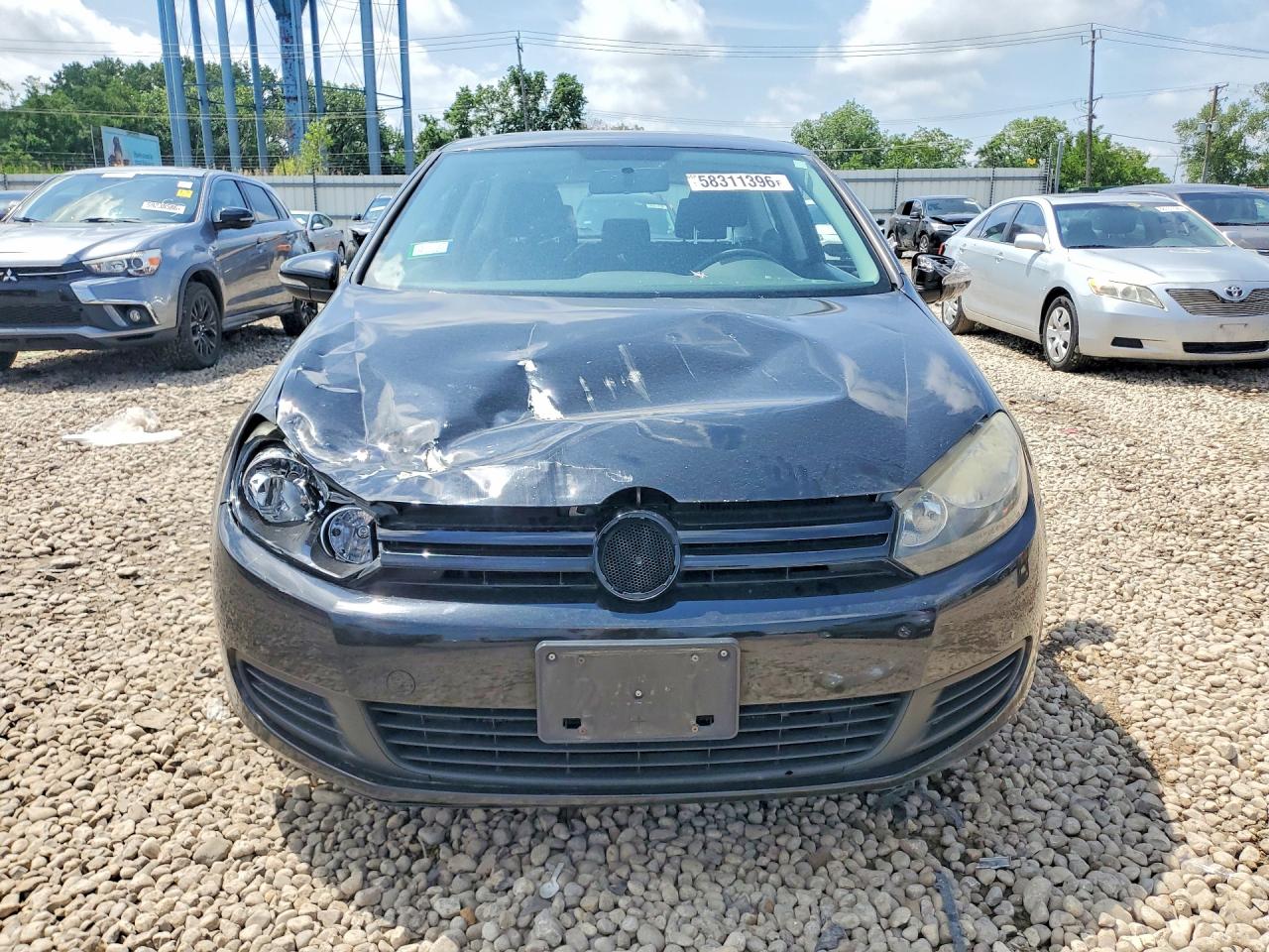2012 Volkswagen Golf Black vin: WVWAB7AJ8CW175855