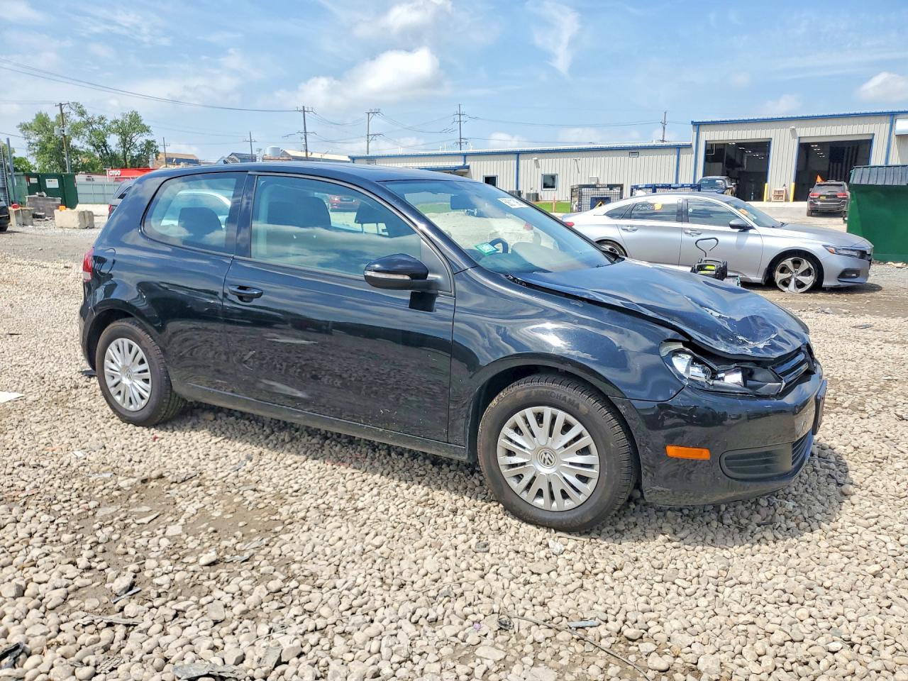 2012 Volkswagen Golf Black vin: WVWAB7AJ8CW175855