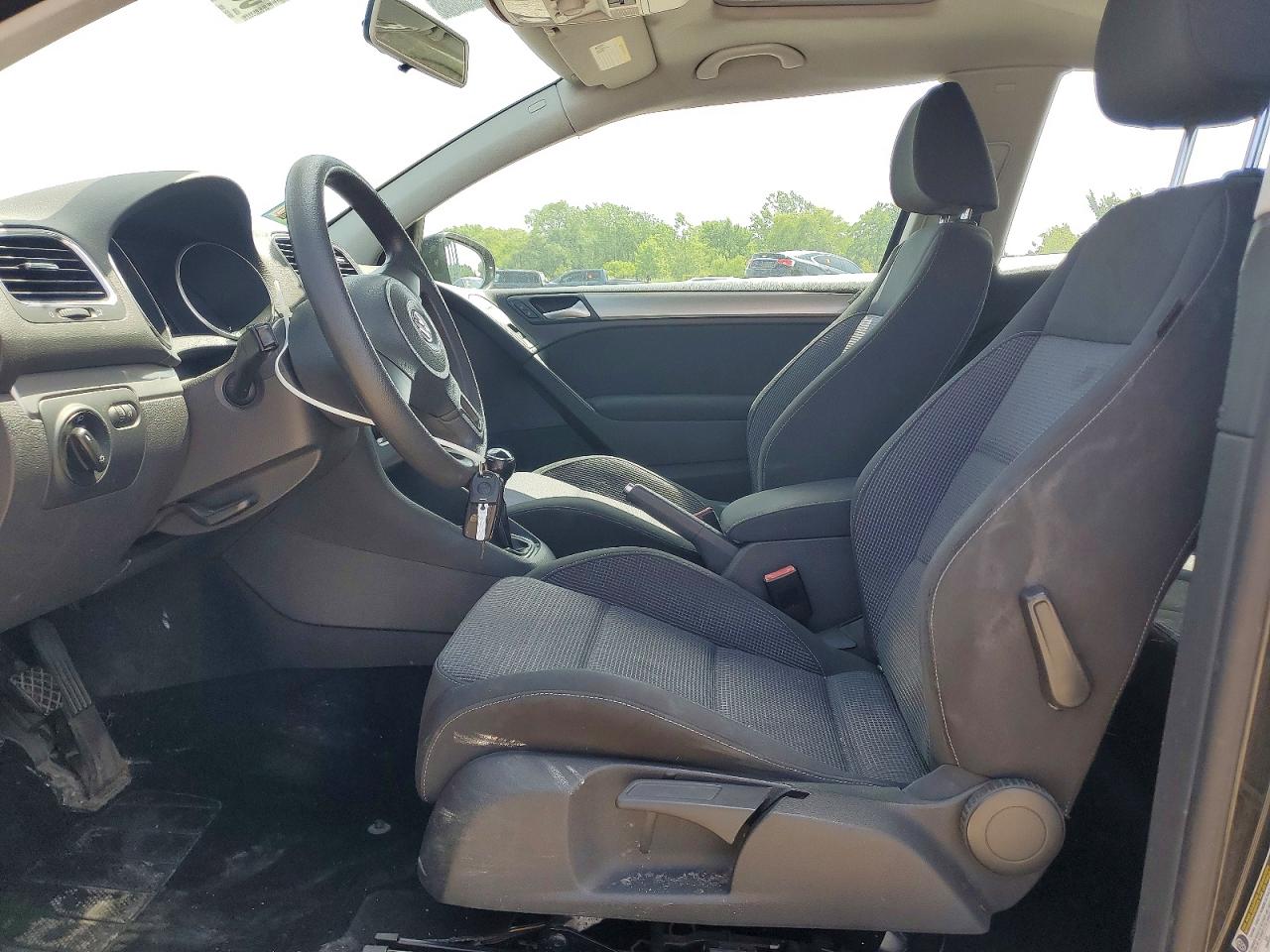 2012 Volkswagen Golf Black vin: WVWAB7AJ8CW175855