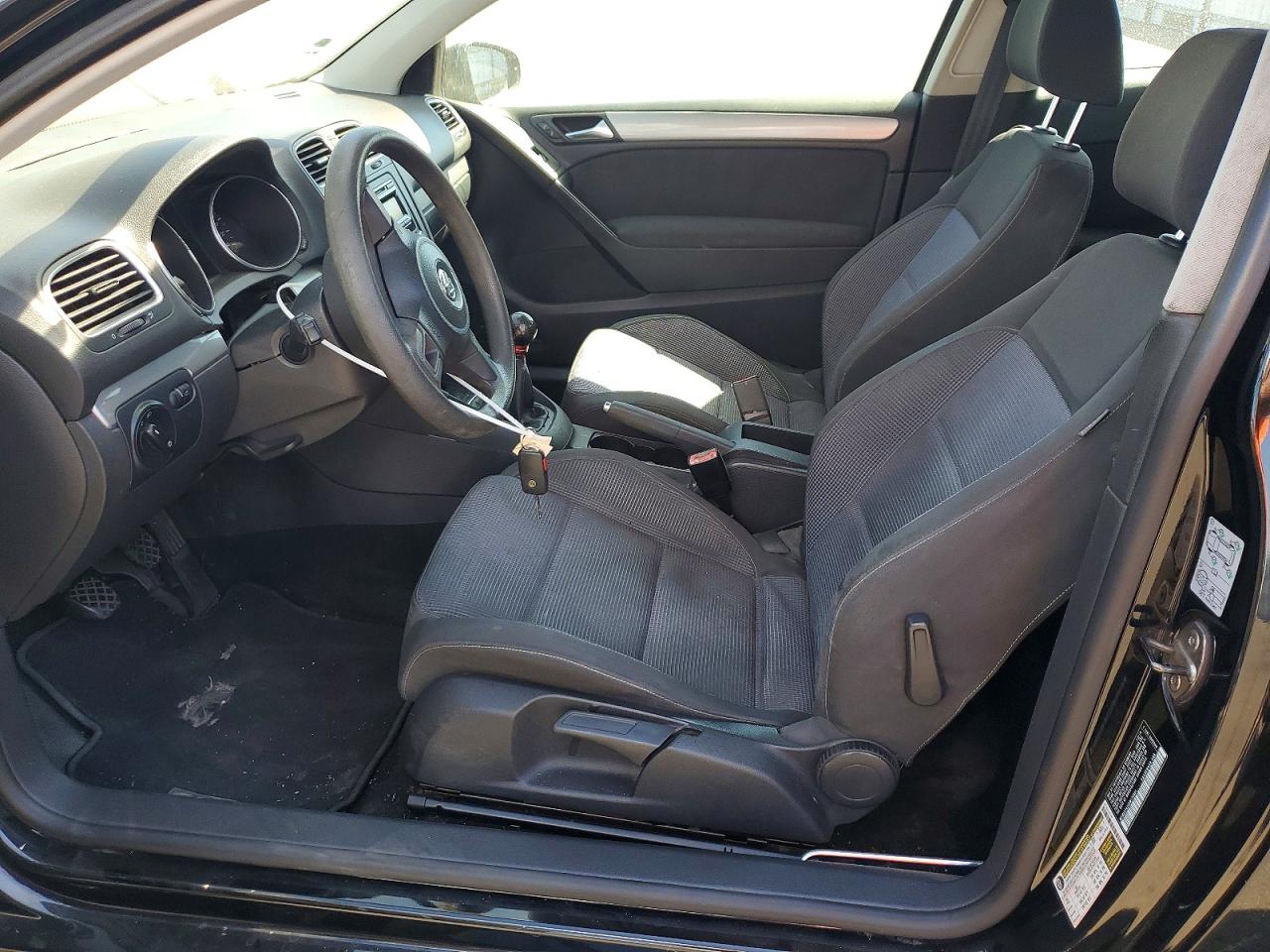 2011 Volkswagen Golf Black vin: WVWAB7AJ9BW172901