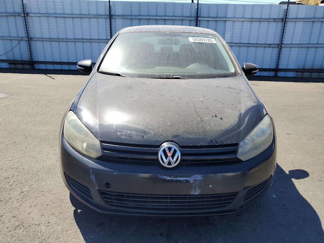 2011 Volkswagen Golf Black vin: WVWAB7AJ9BW172901