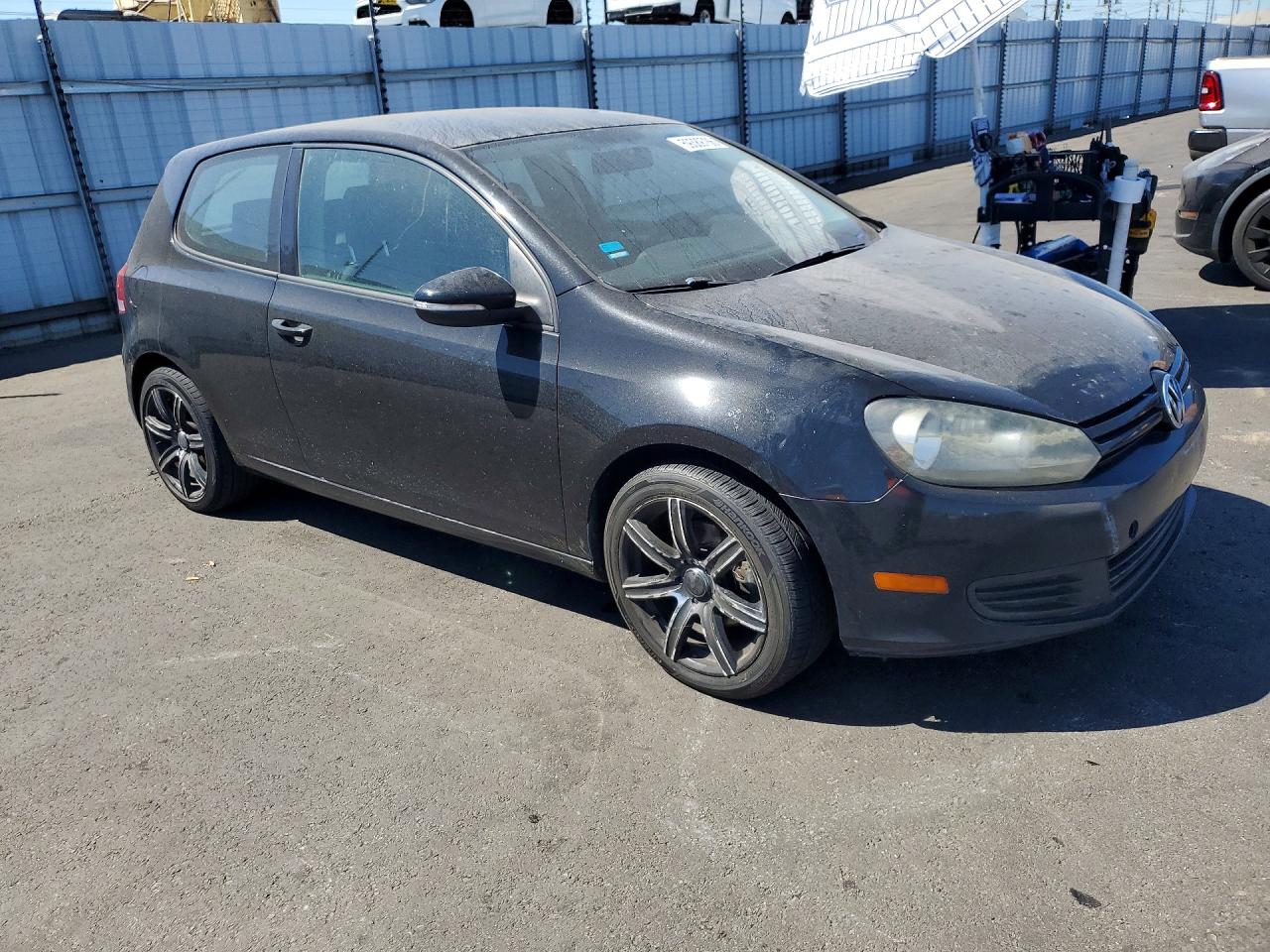 2011 Volkswagen Golf Black vin: WVWAB7AJ9BW172901