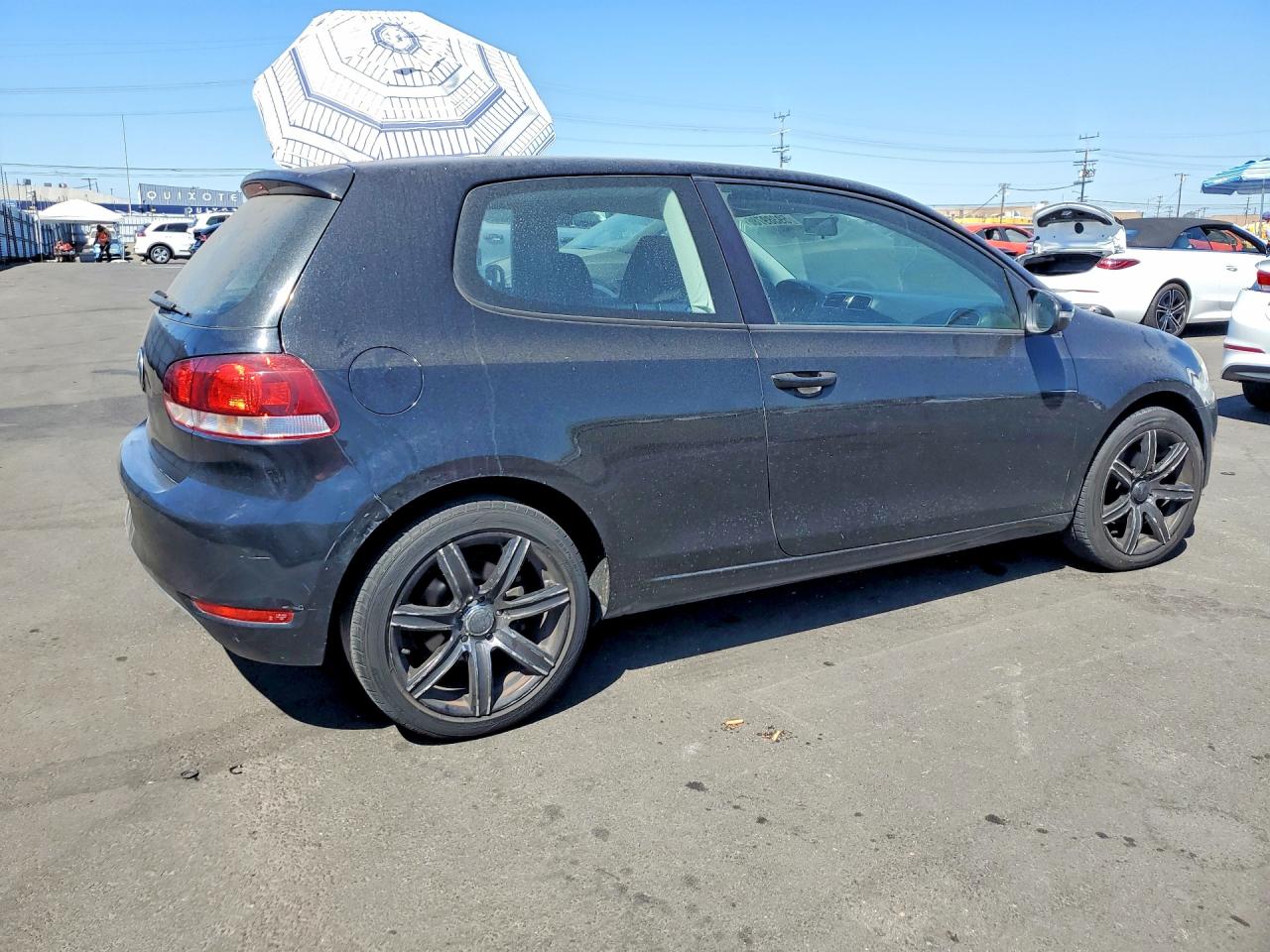 2011 Volkswagen Golf Black vin: WVWAB7AJ9BW172901