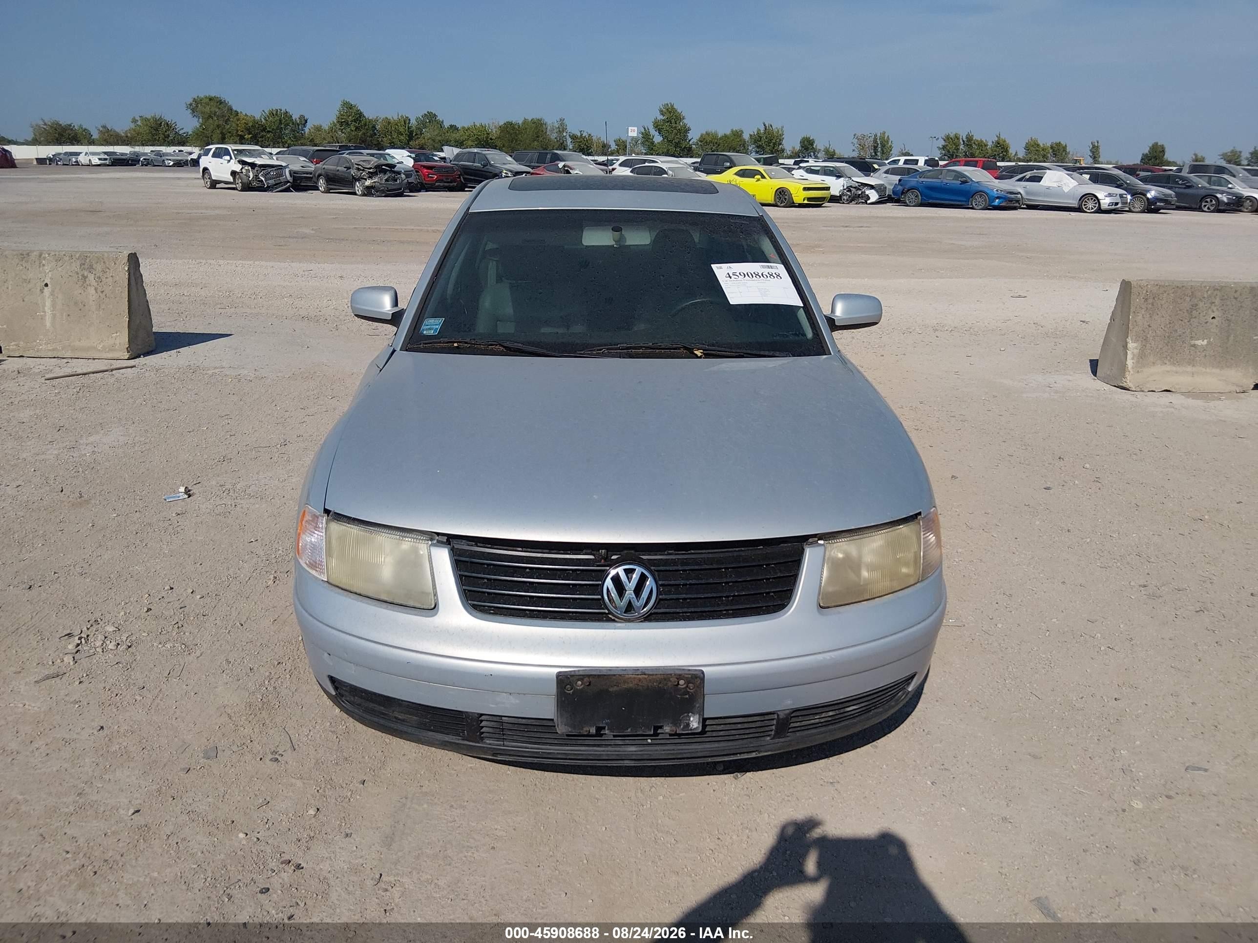 2001 Volkswagen Passat Gls Silver vin: WVWAC63B41P016996